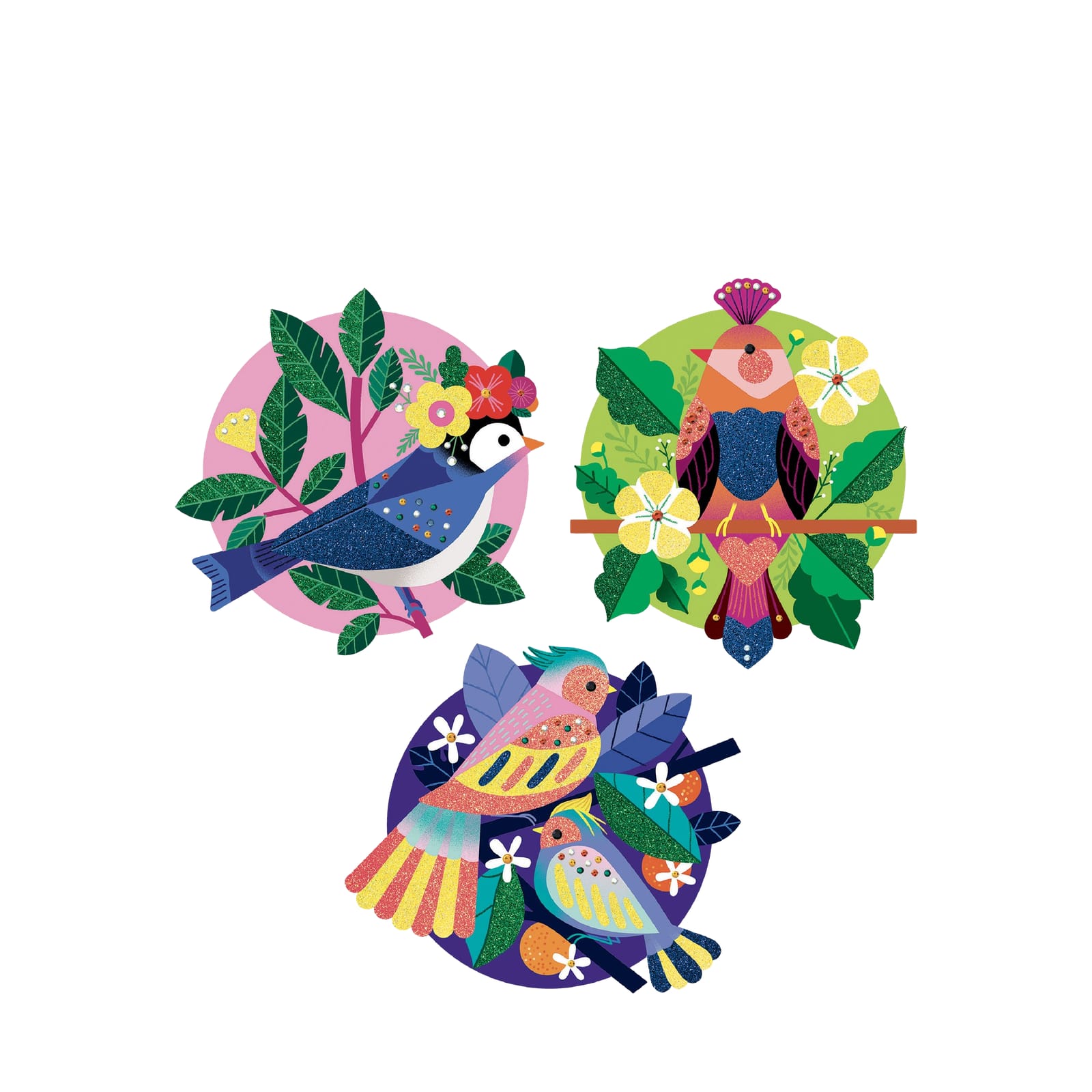 Glitter Craft Set - Paradise Birds