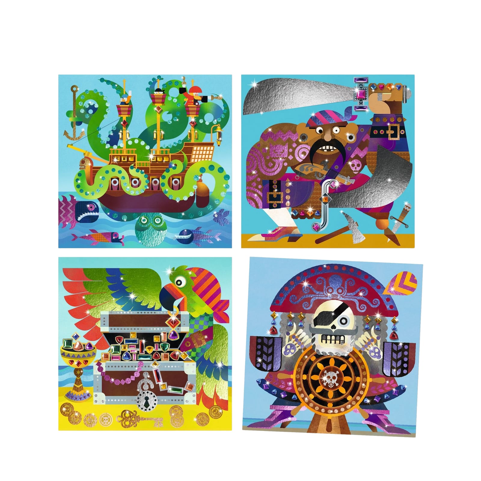 Foil Paper Craft Set - Pirates