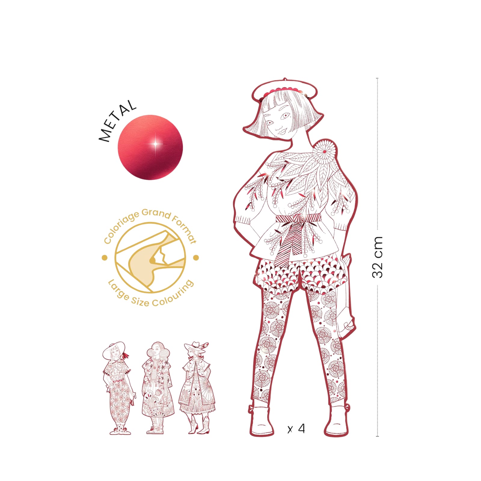 Colouring Fashion Craft Set - Fiodor and Friends