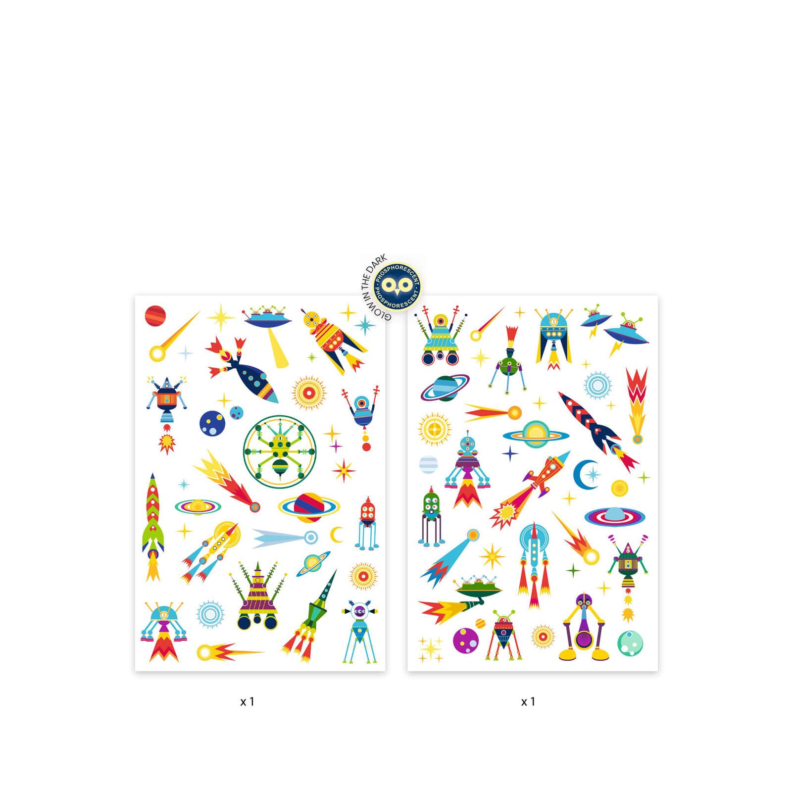 50 Temporary Tattoos - Space Oddity