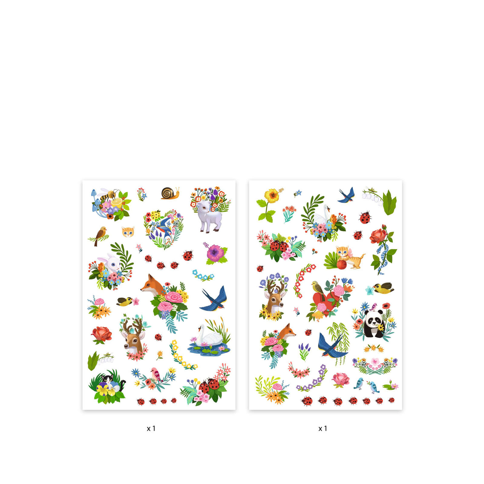 50 Temporary Tattoos - Happy Spring