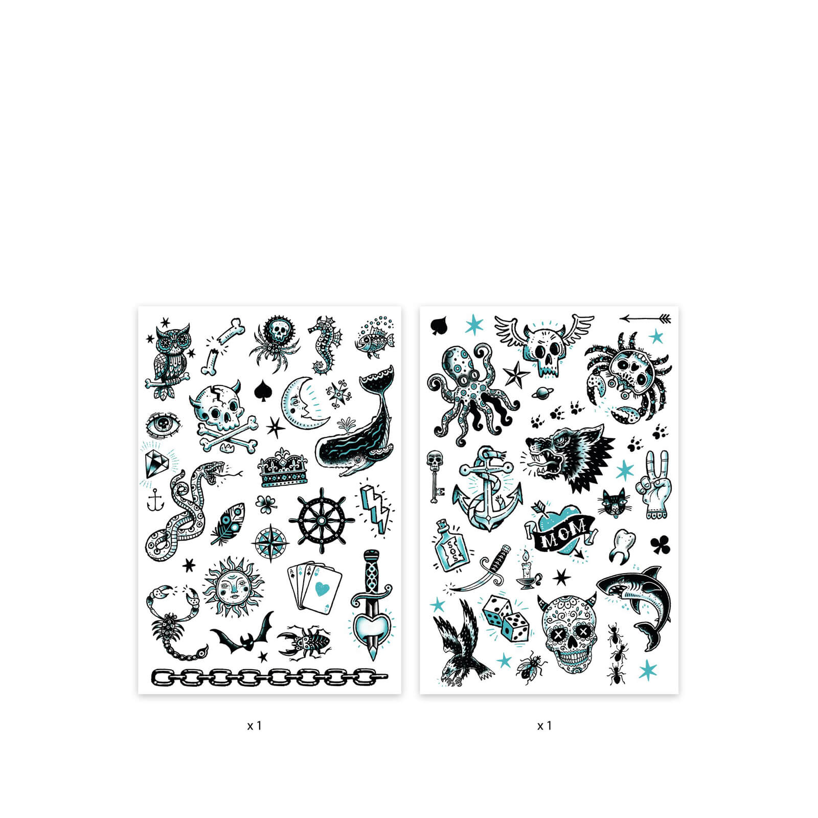 50 Temporary Tattoos - Dark Side