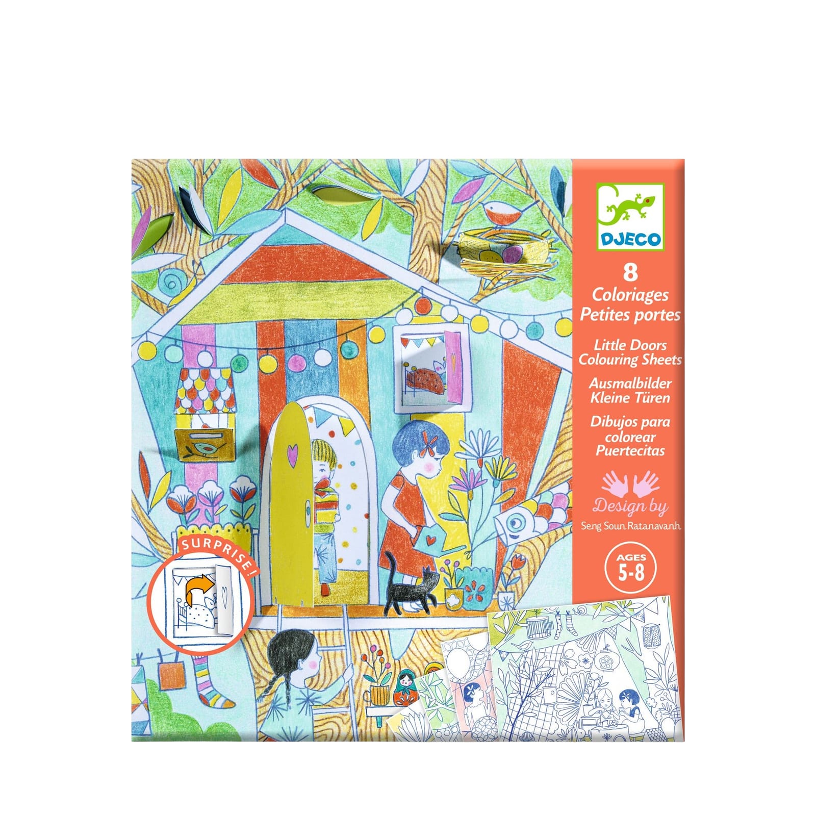 Colouring Doors Craft Set - Ninas Play Tents