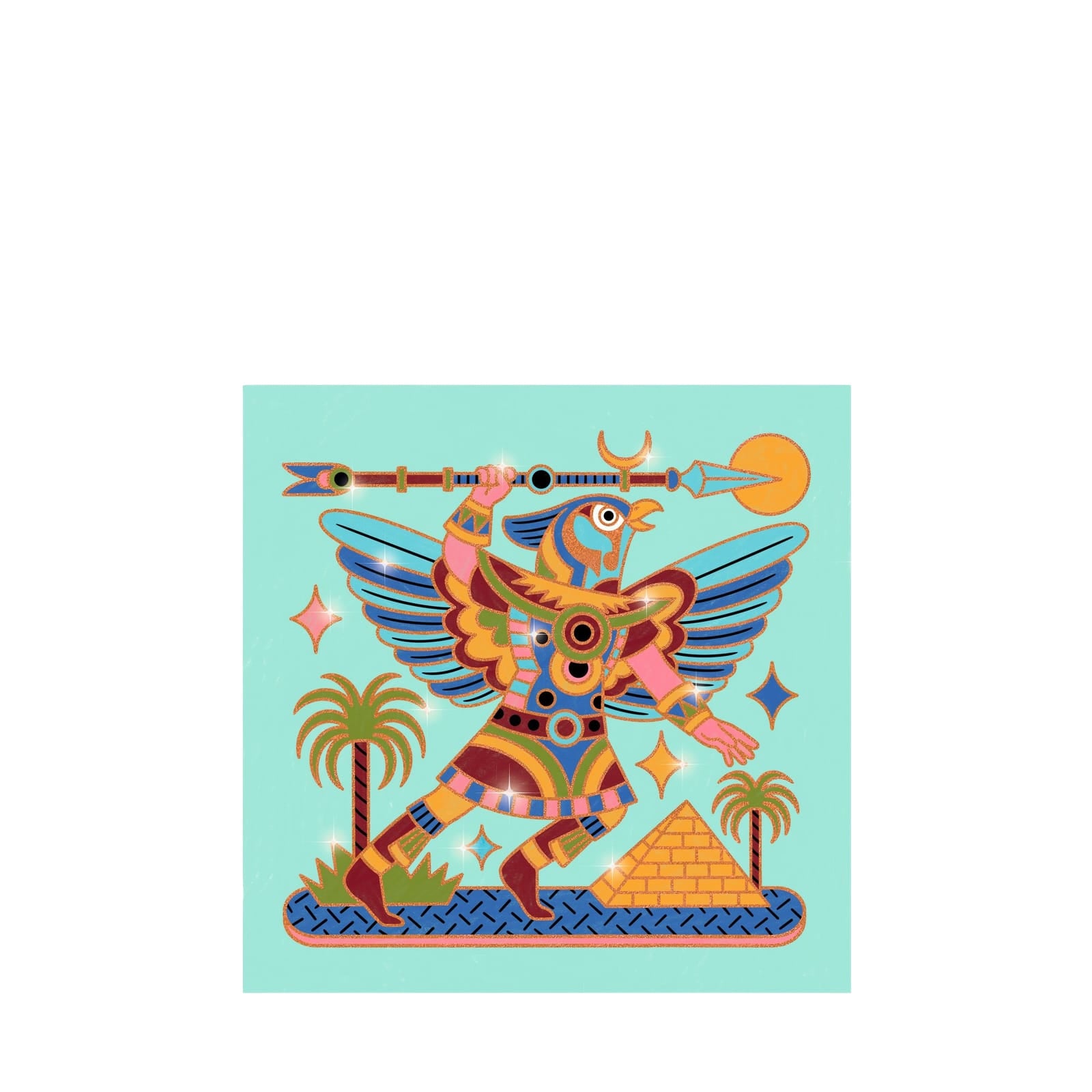 Shiny Colouring Craft Set - Animal Warriors