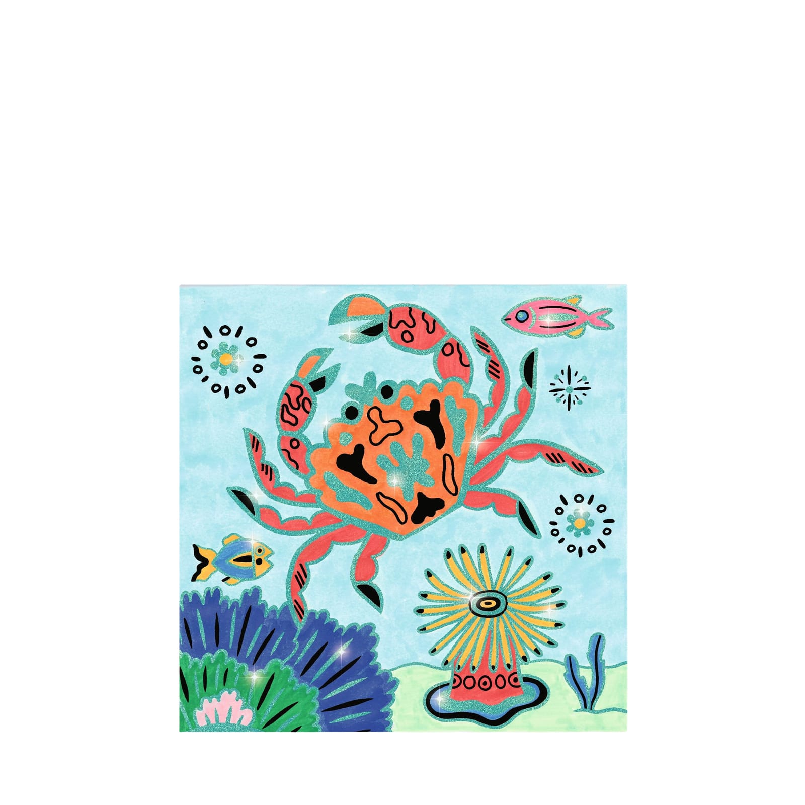 Shiny Colouring Craft Set - Under The Sea