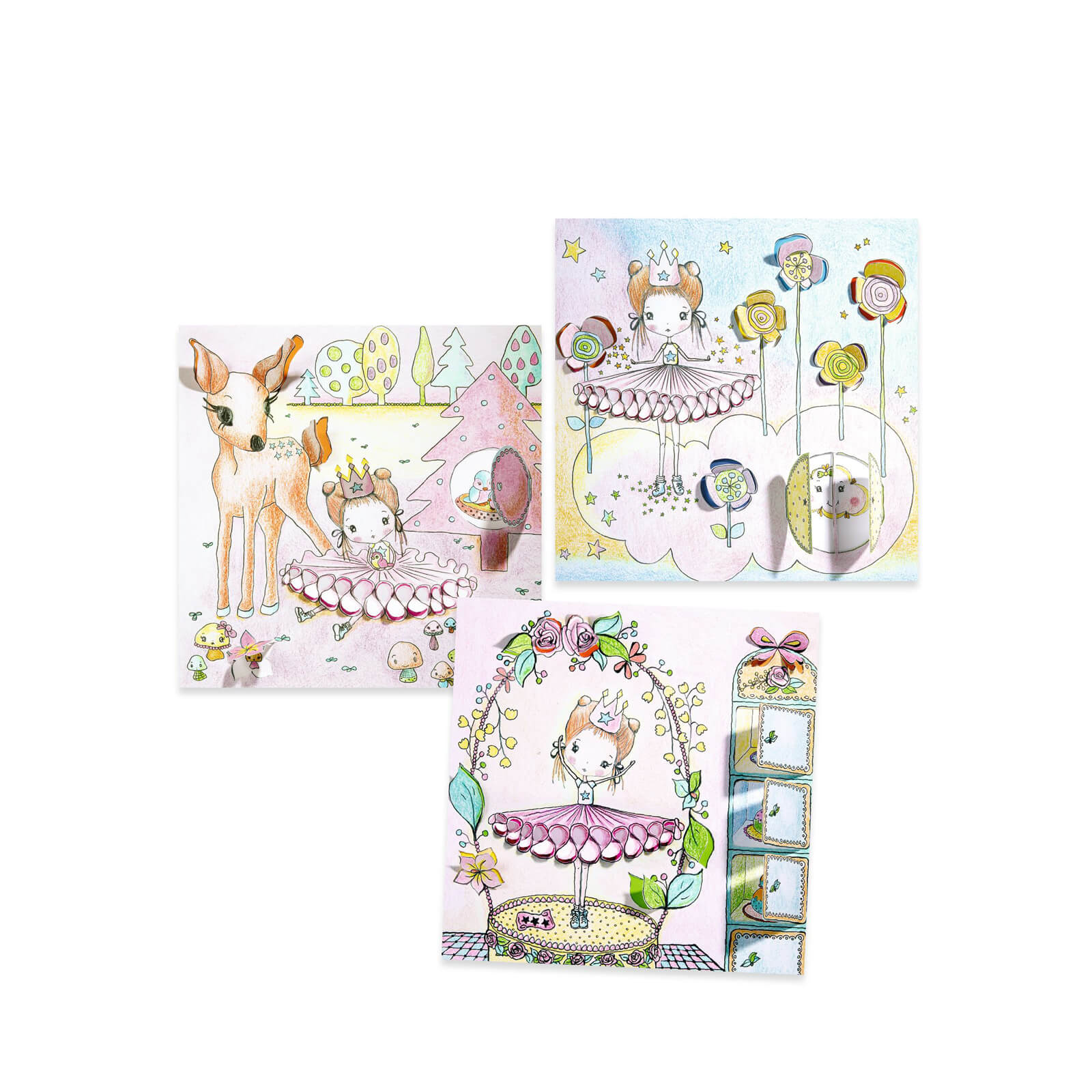 Colouring Doors Craft Set - Little Ballerina