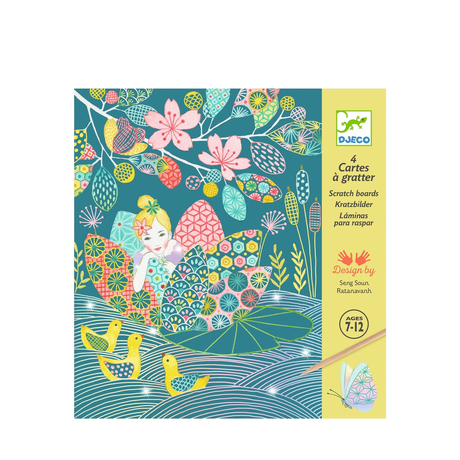 Colour Scratch Boards - Fairy Pond
