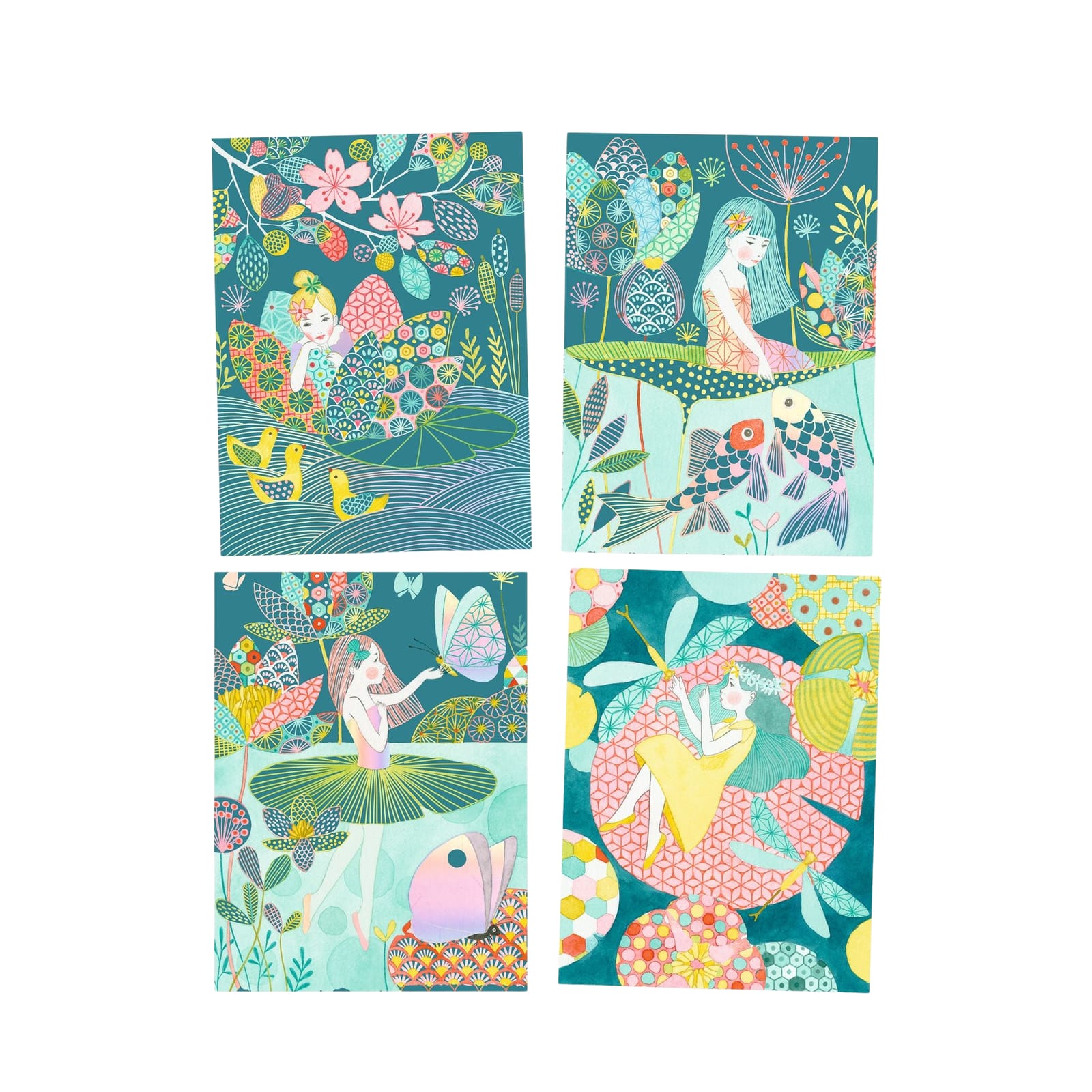 Colour Scratch Boards - Fairy Pond