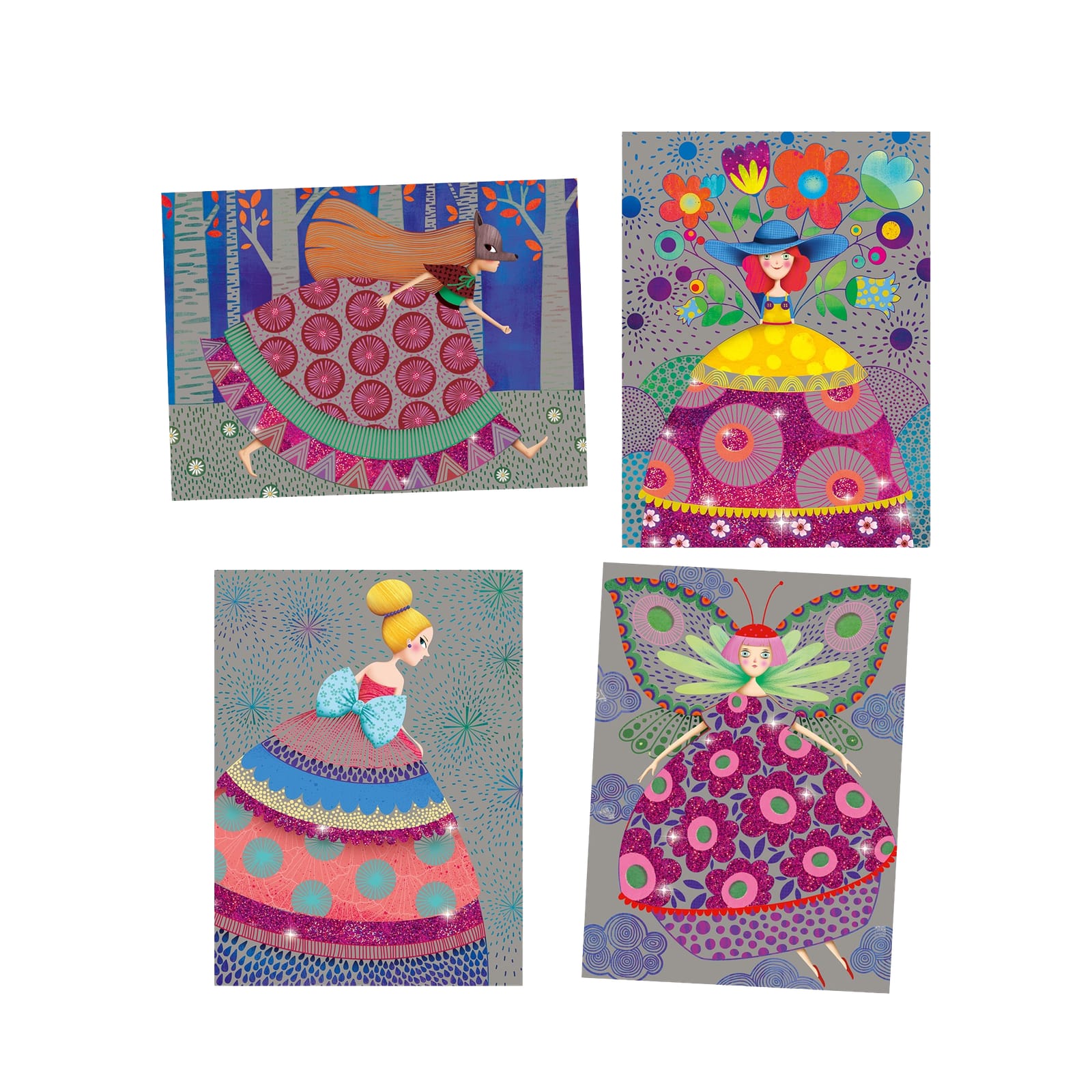 Colour Scratch Boards - The Beauties Ball