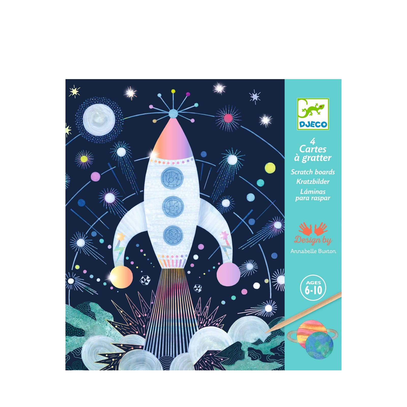 Colour Scratch Boards - Cosmic Mission