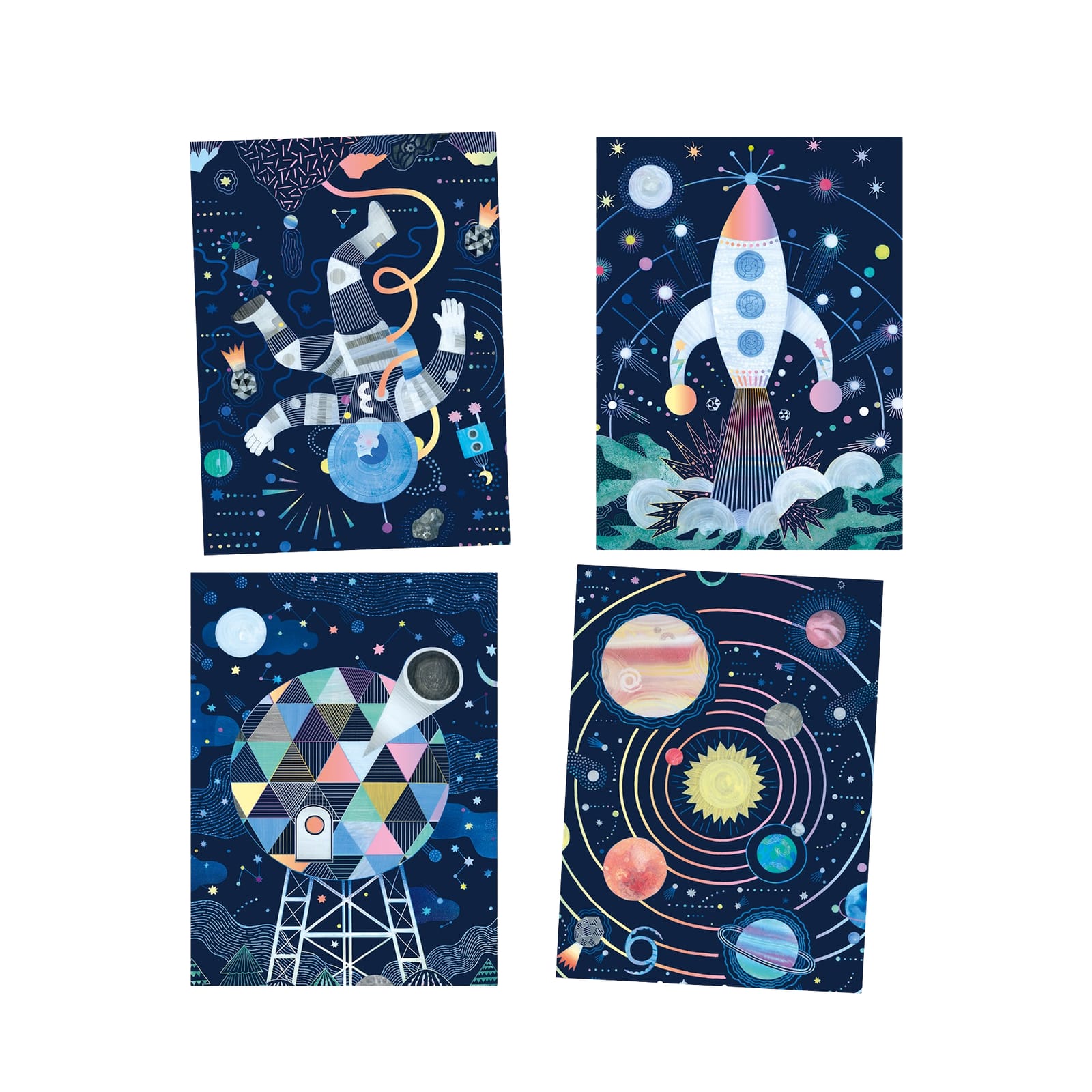 Colour Scratch Boards - Cosmic Mission