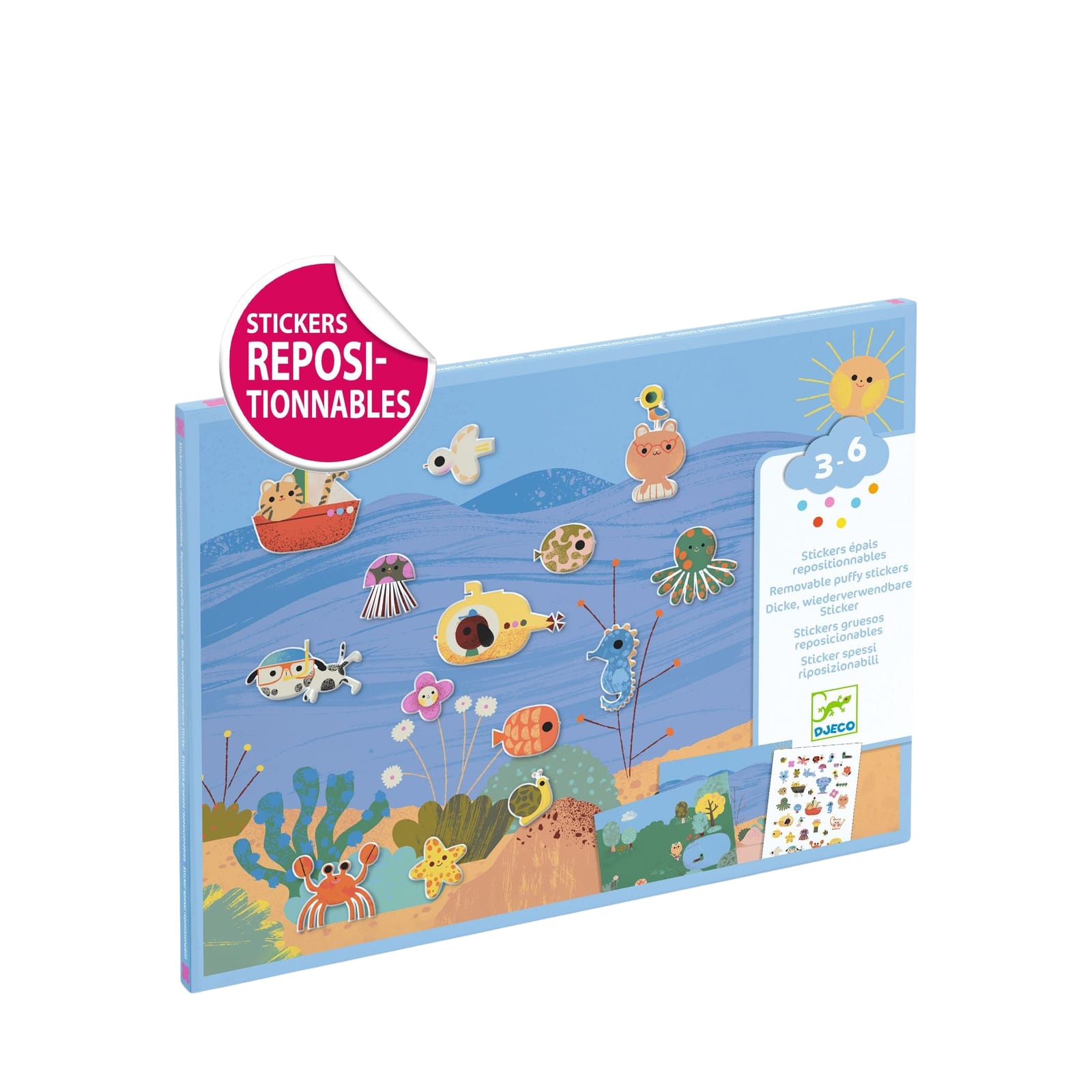 Repositionable Stickers Board - Summertime