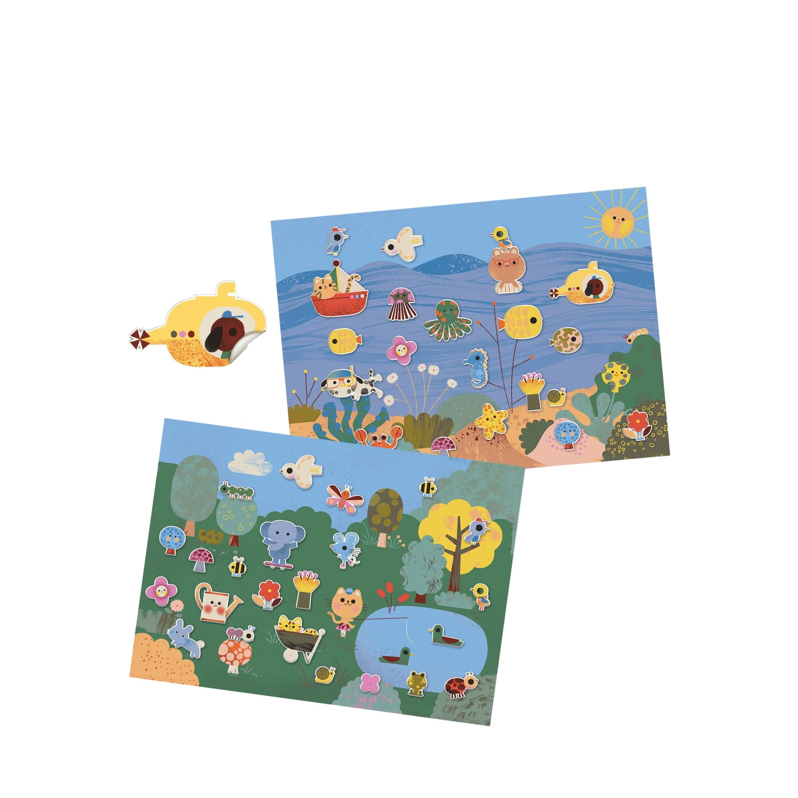 Repositionable Stickers Board - Summertime