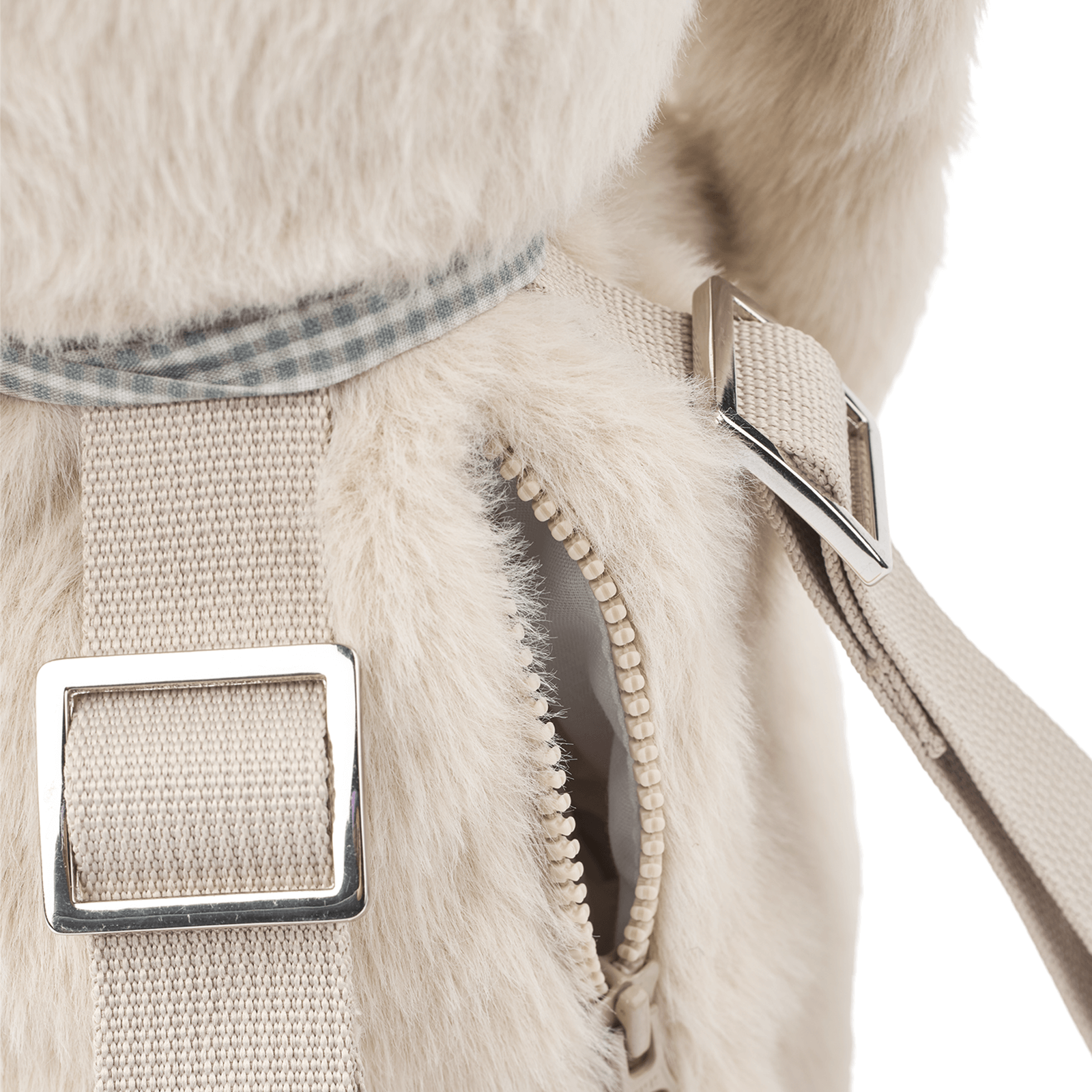 Dayana Plush Rabbit Backpack - Mist