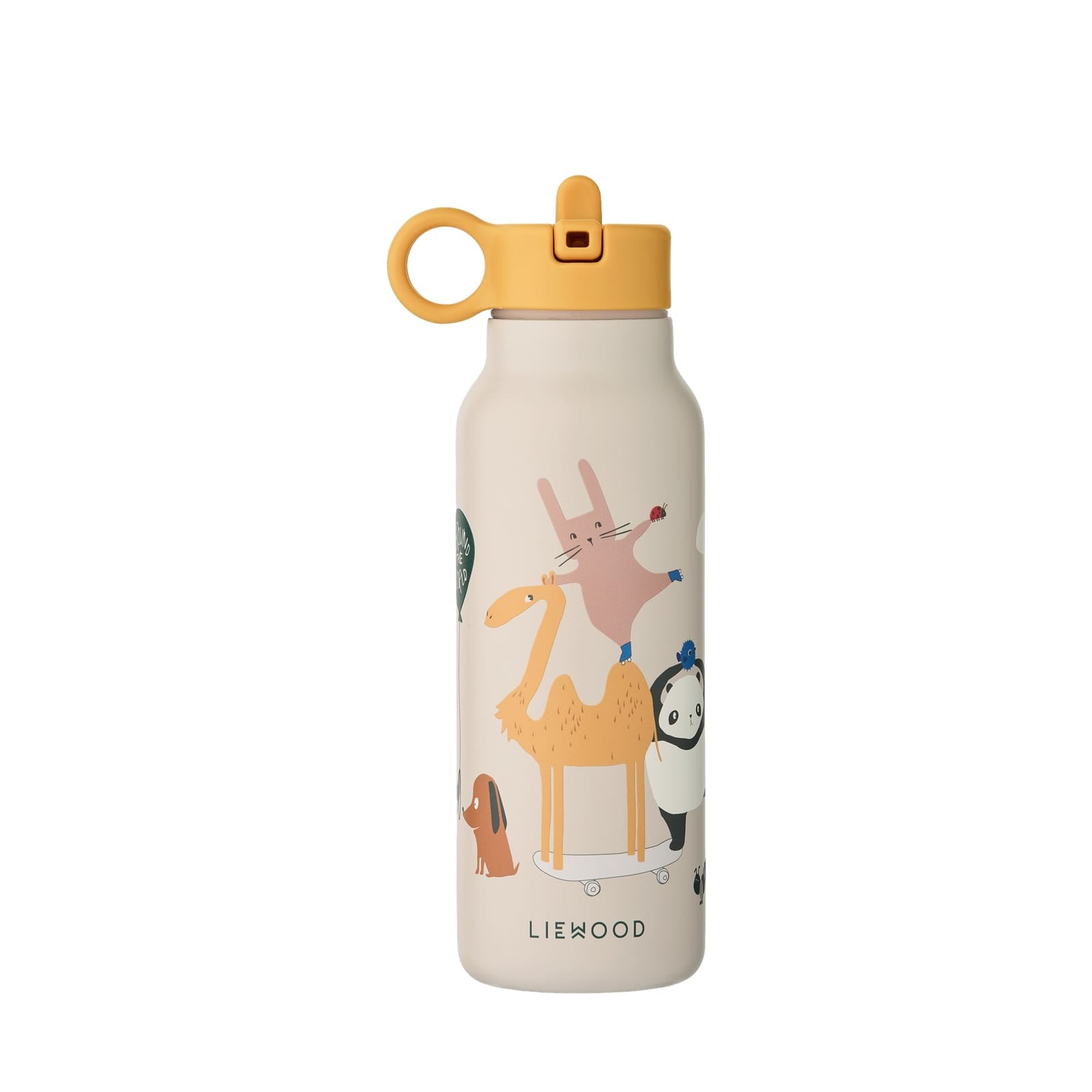 Falk Water Bottle 350ml - Around The World Sandy