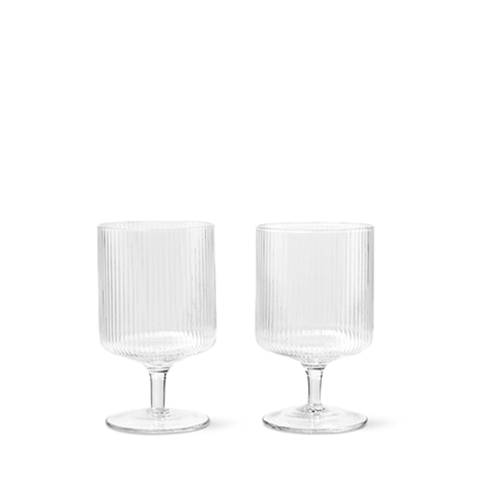 Ripple Wine Glasses - Set of 2 - Clear