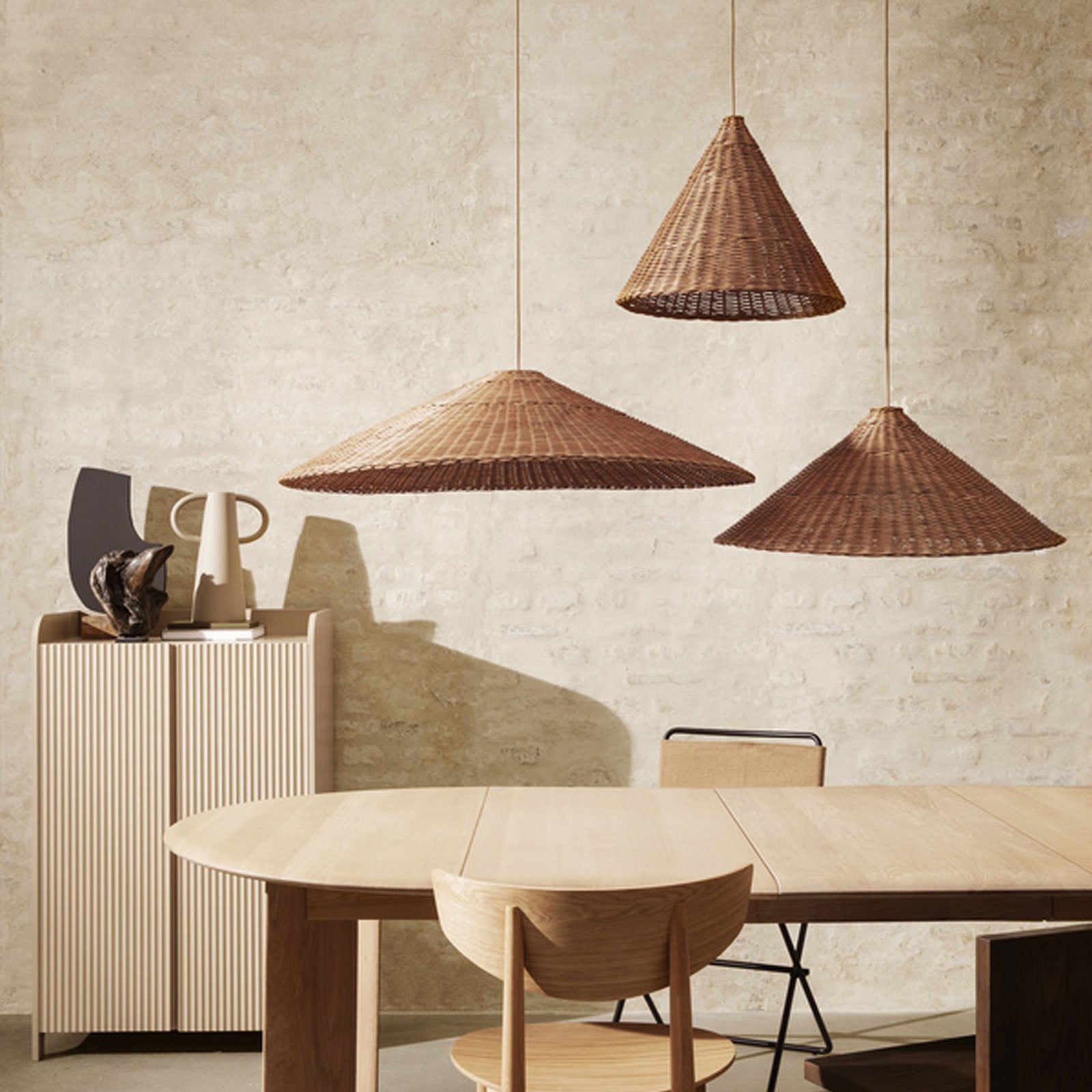 Dou Lampshade Natural - Diameter 68cm