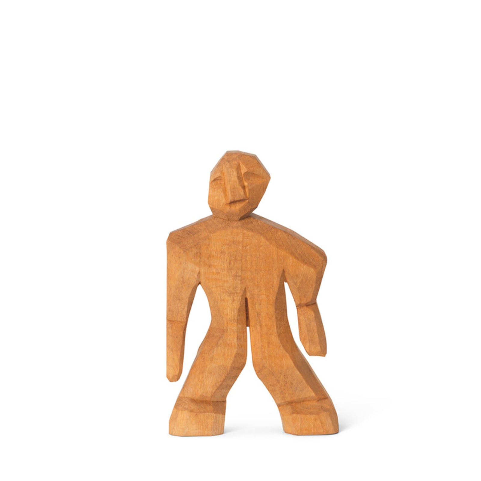 Hand Carved Figure - Otto Orange