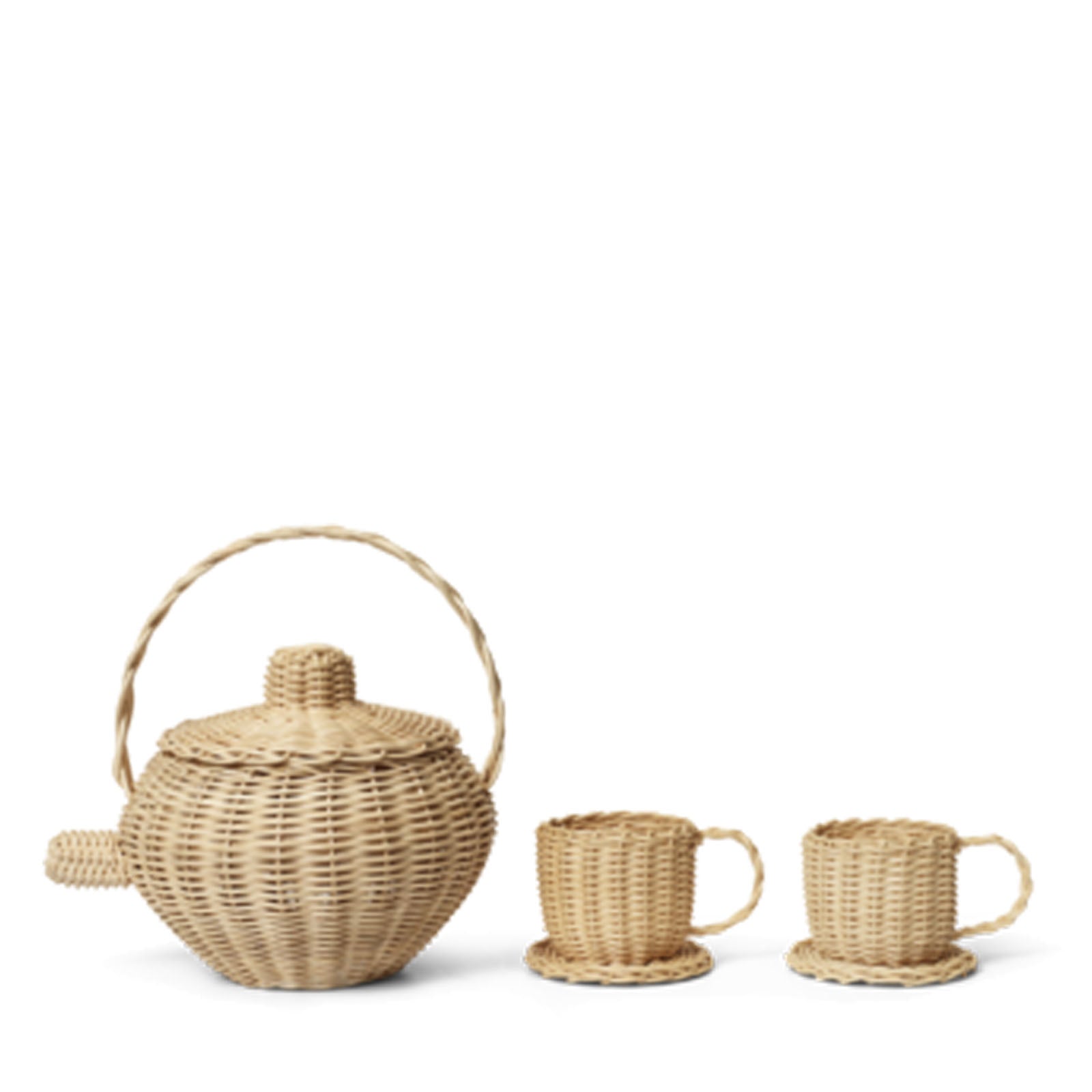 Rattan Tea Set - Natural