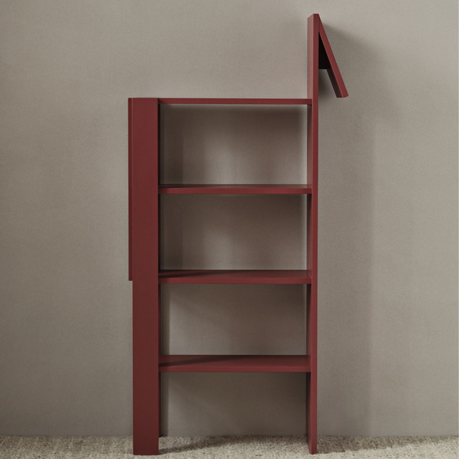 Giraffe Bookcase - Poppy Red