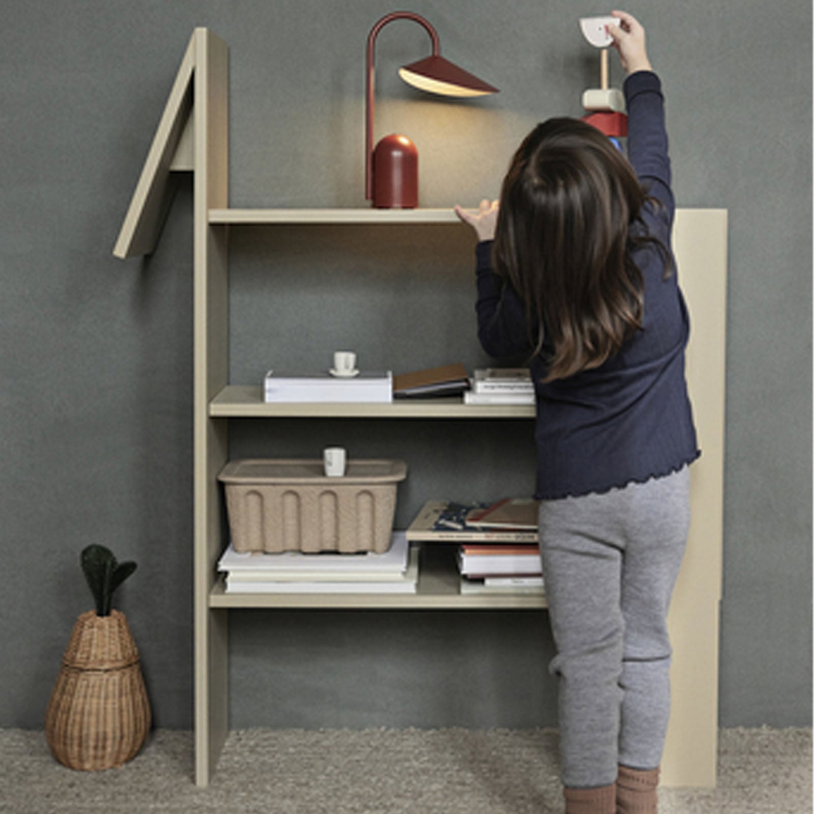 Horse Bookcase - Cashmere