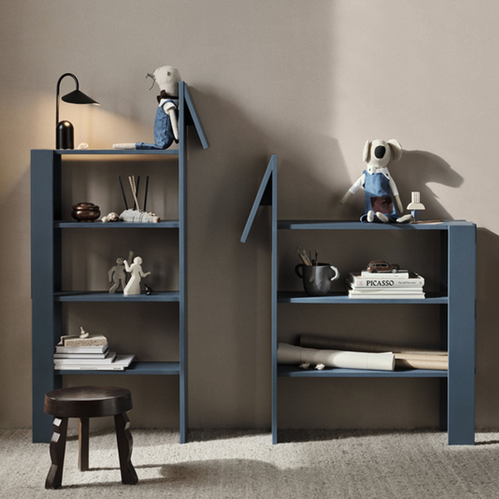 Horse Bookcase - Dark Blue