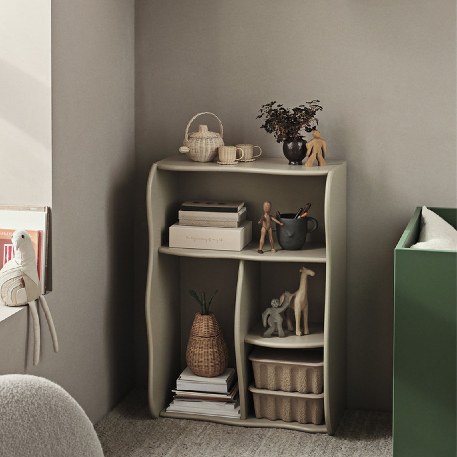 Slope Bookcase - Cashmere