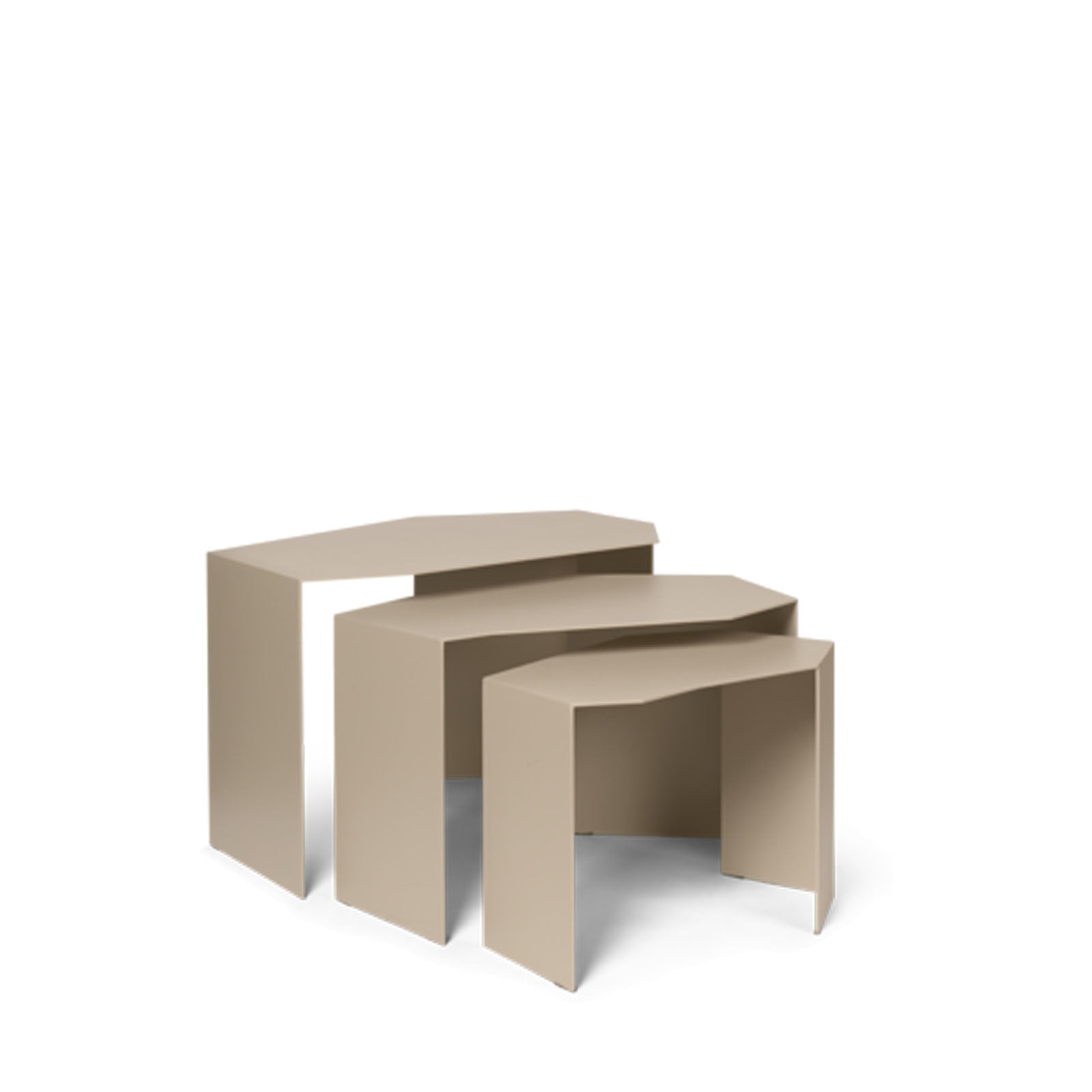 Shard Cluster Tables - Set of 3 - Cashmere