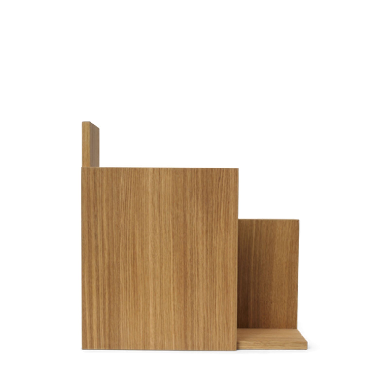 Stagger Shelf - Square - Oiled Oak