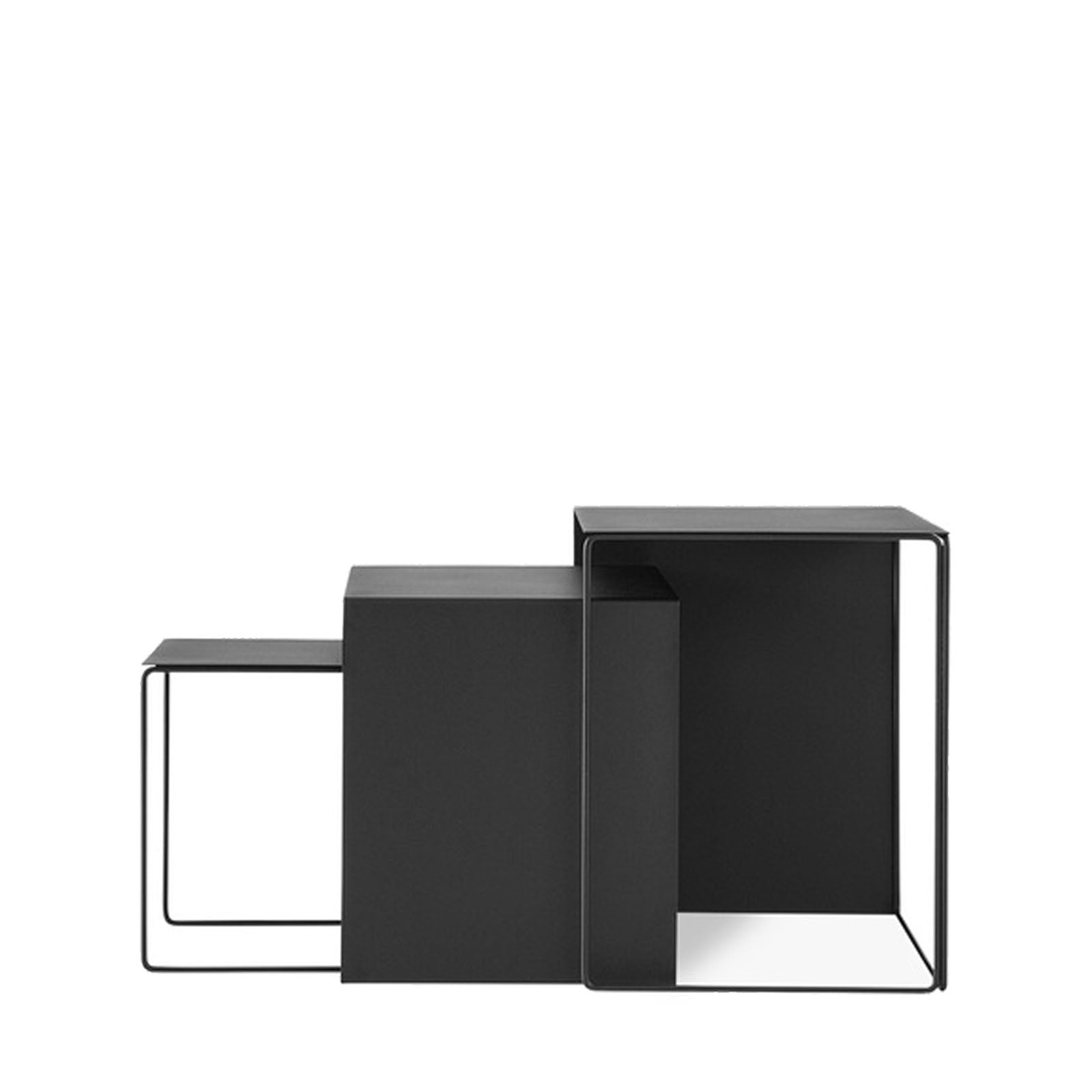 Cluster Tables - Set of 3 - Black