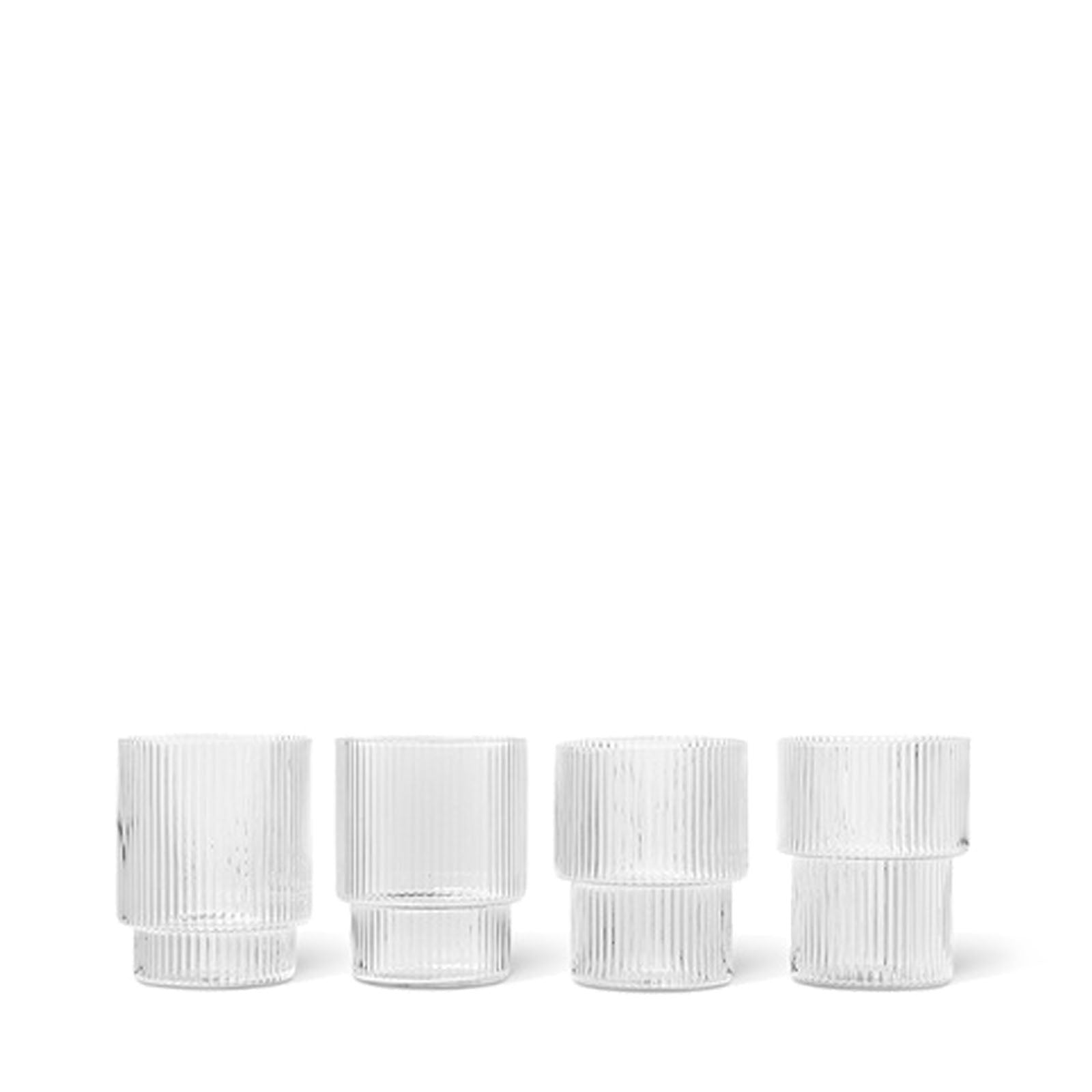 Ripple Glasses - Set of 4 - Clear