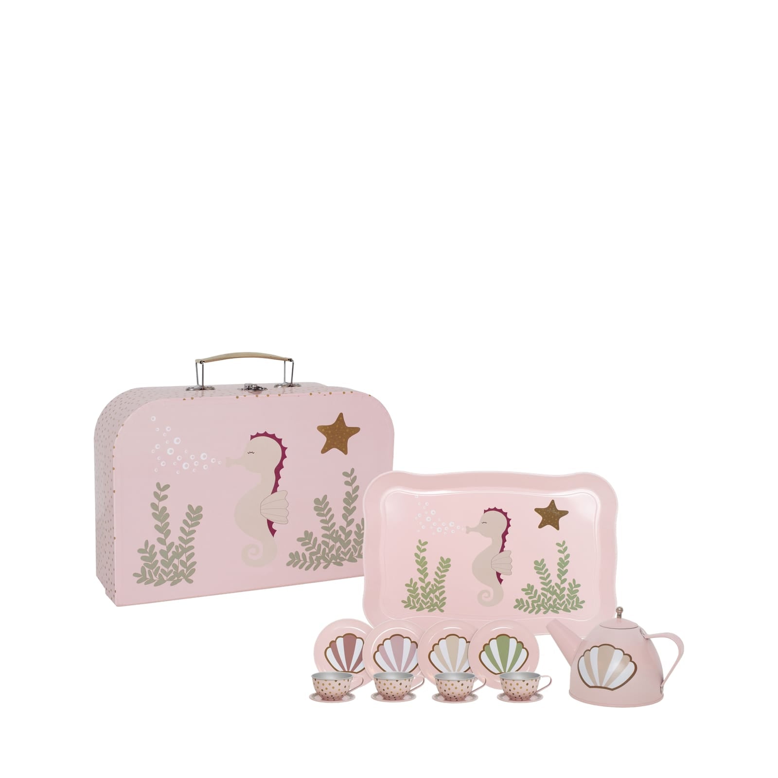 Tea Set Suitcase - Sea Horse