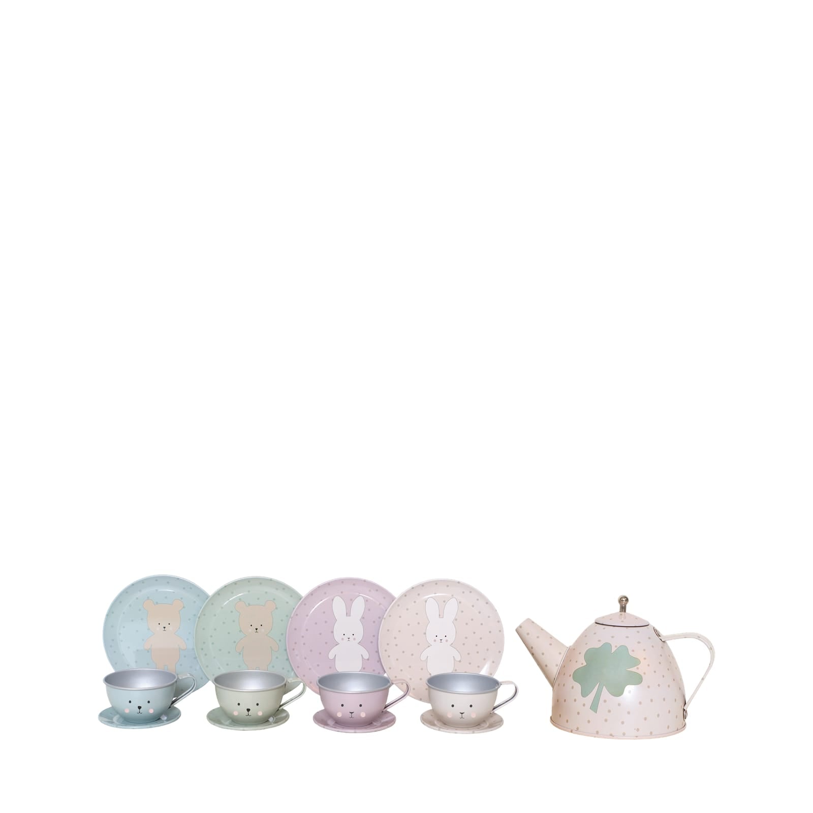 Tea Set Suitcase - Teddy and Bunny