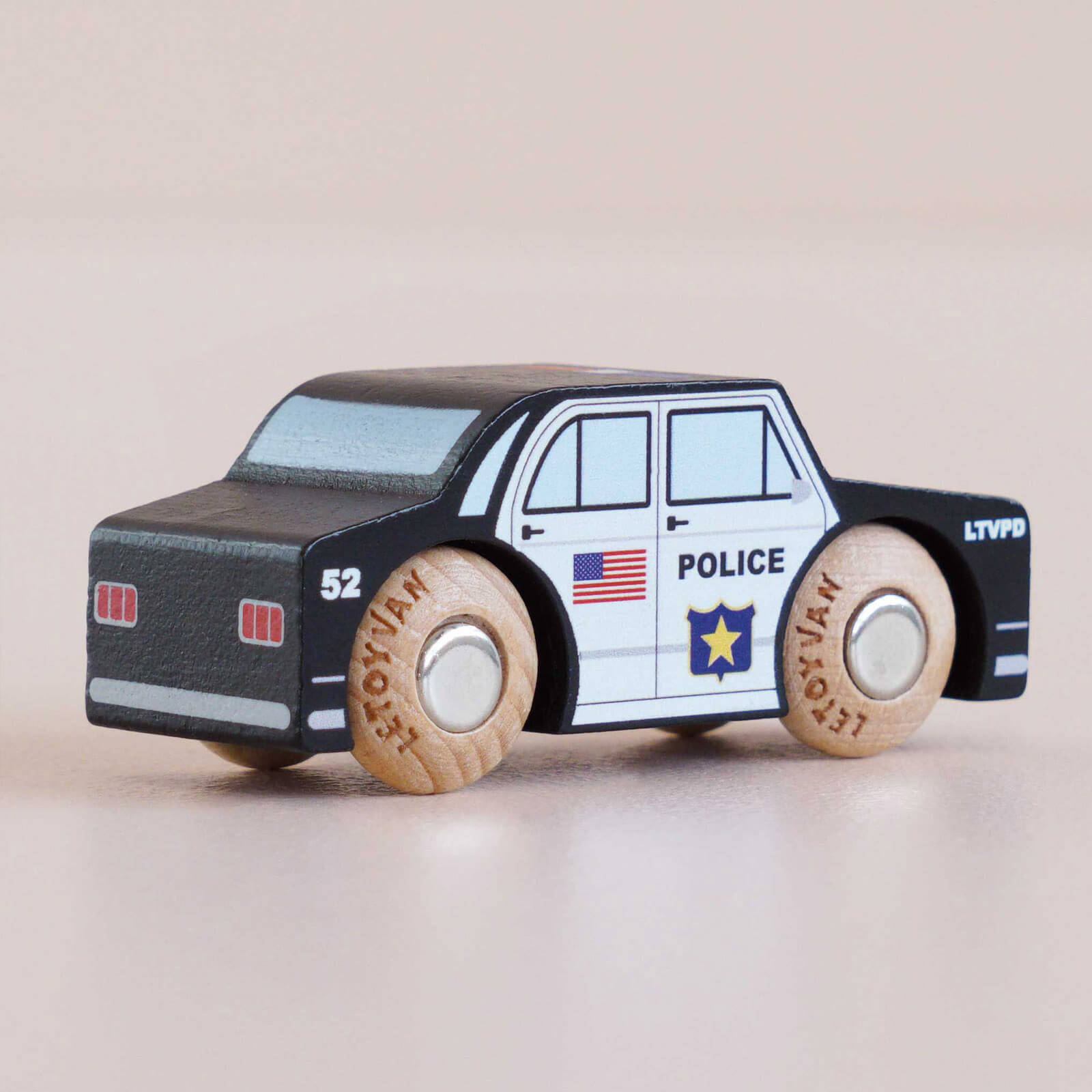 Wooden Police Car USA - GT255 Sam