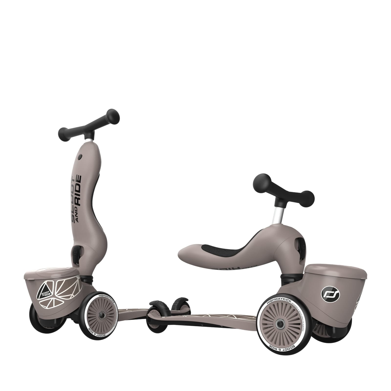 Highwaykick 1 Scooter - Brown Lines