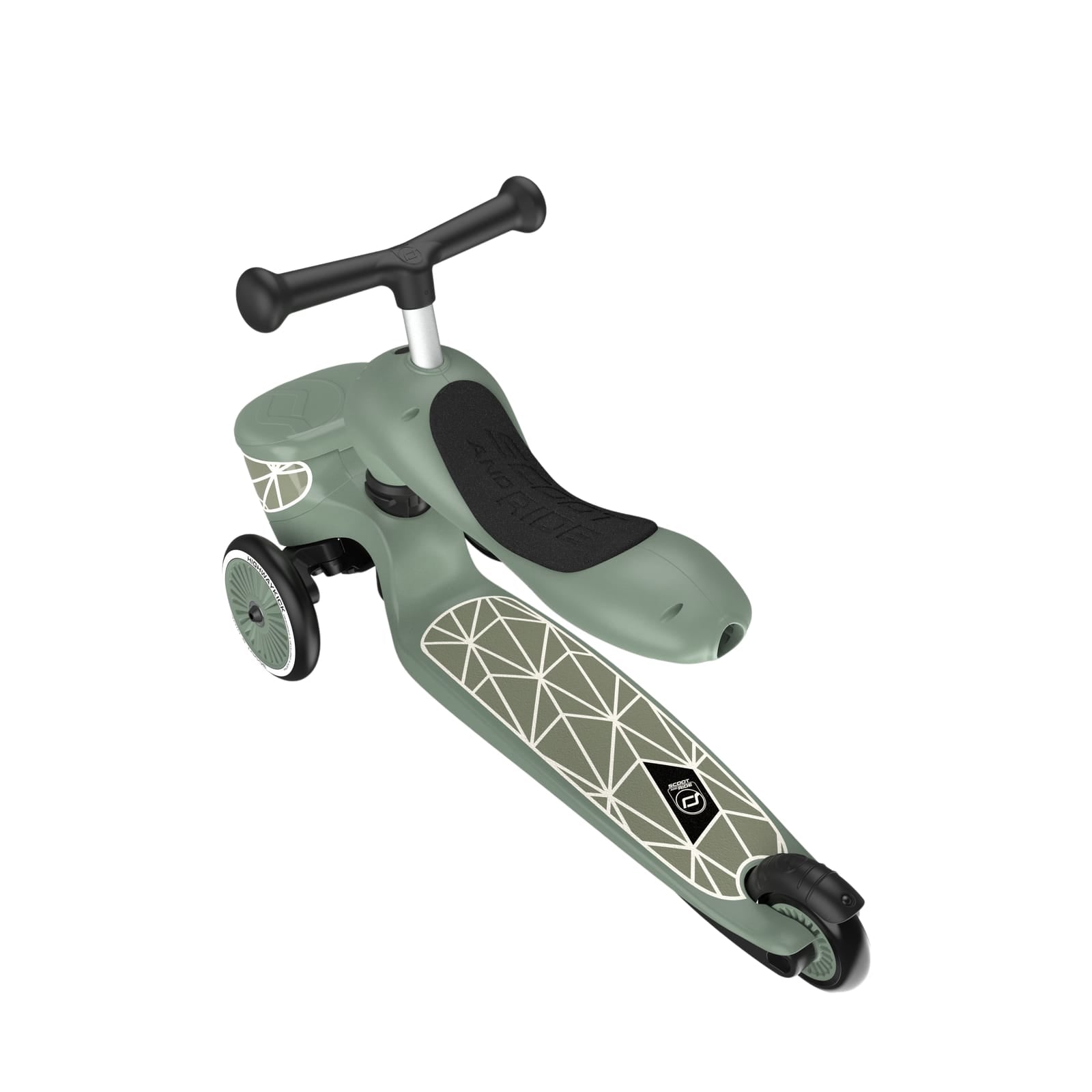 Highwaykick 1 Scooter - Green Lines