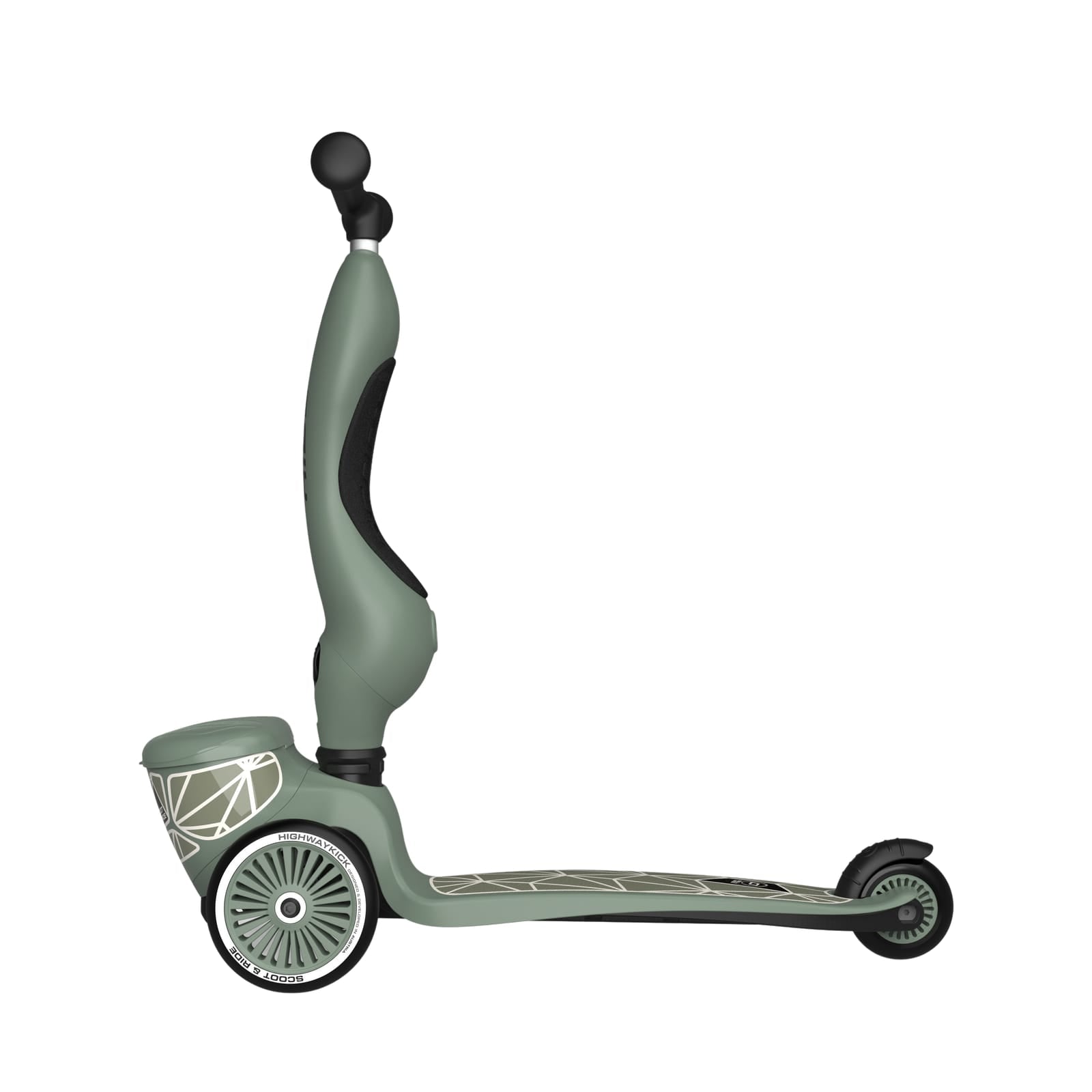 Highwaykick 1 Scooter - Green Lines