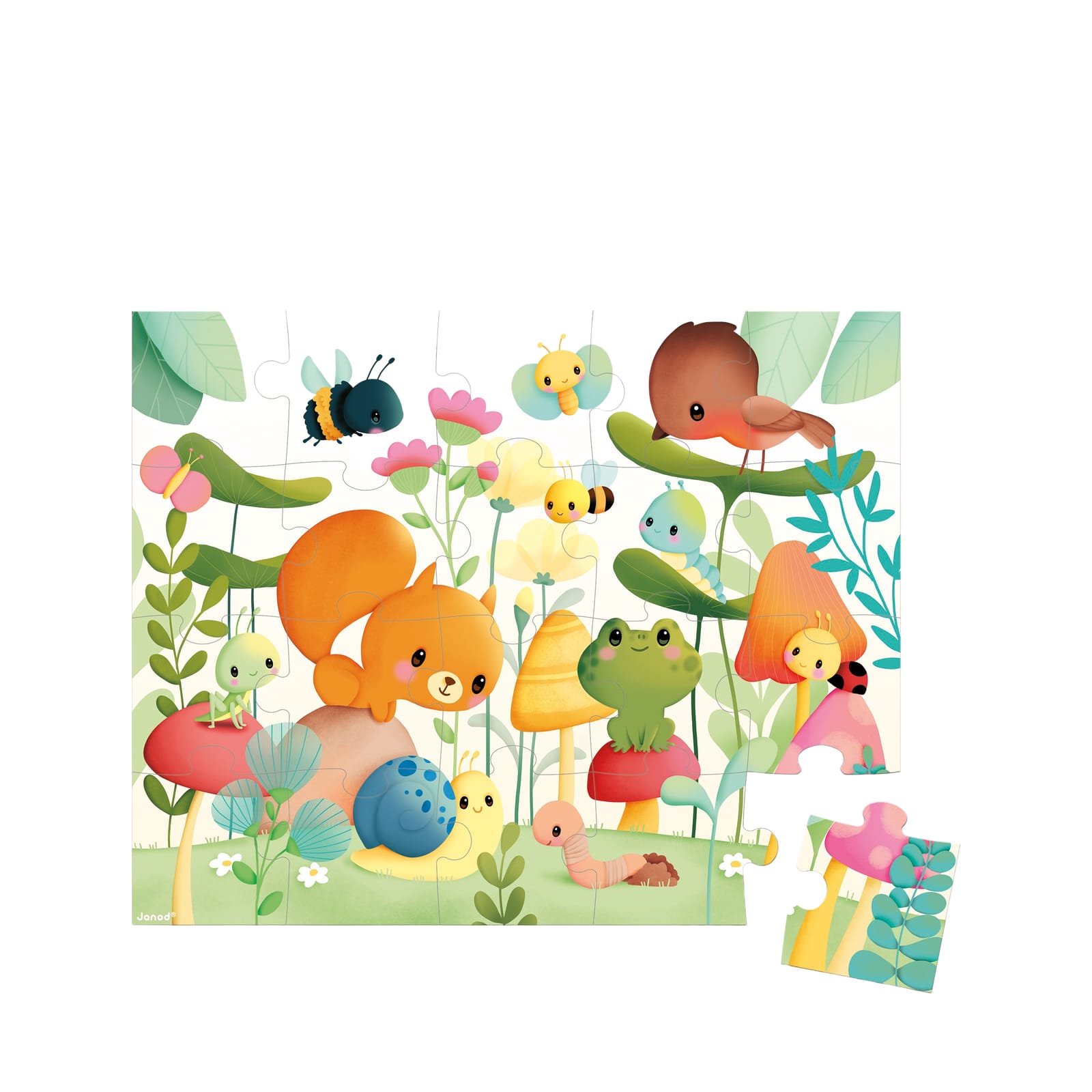 Garden Friends Puzzle - 20 Pieces