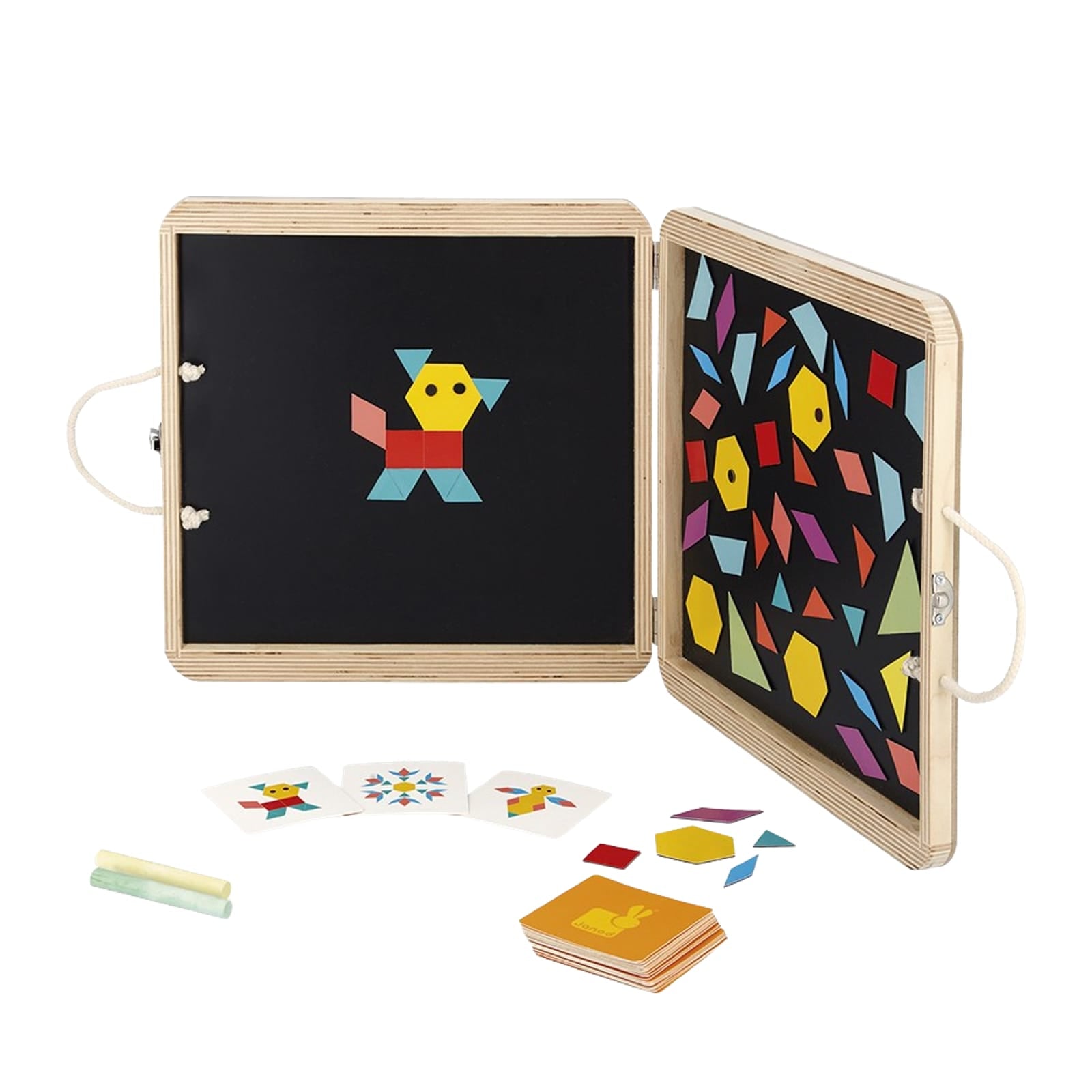 Magnetic Blackboard with Geometric Puzzles