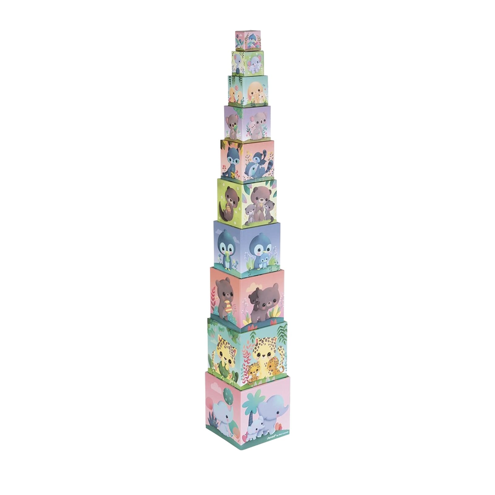 Stacking Block Pyramid - Cute Animals