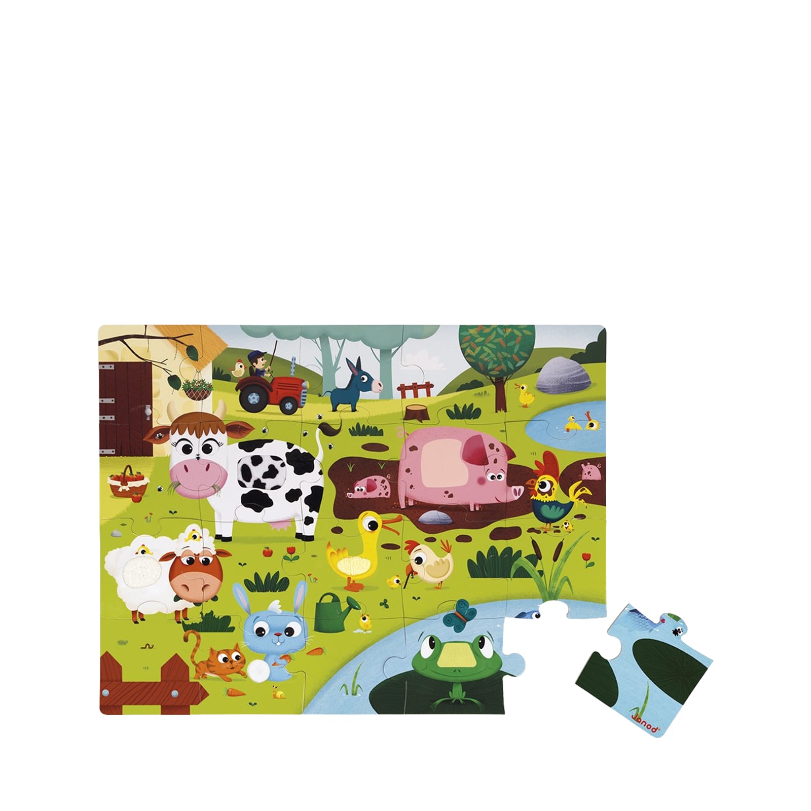 Tactile Puzzle Farm Animals - 20 Pieces