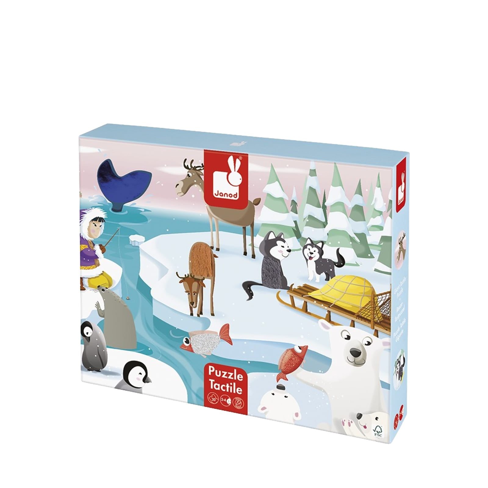 Tactile Puzzle Life On The Ice - 20 Pieces