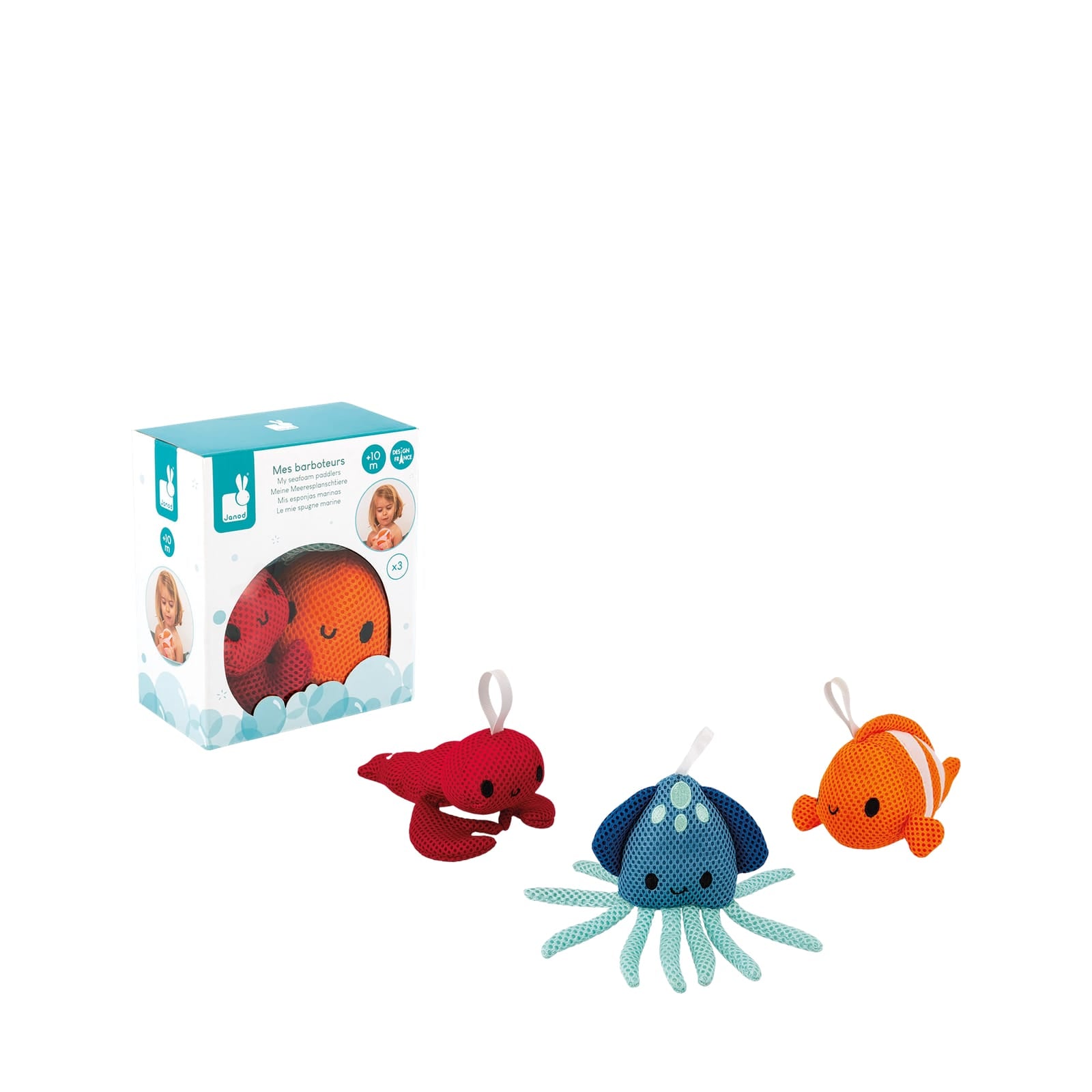 Set of 3 Bath Sea Creatures