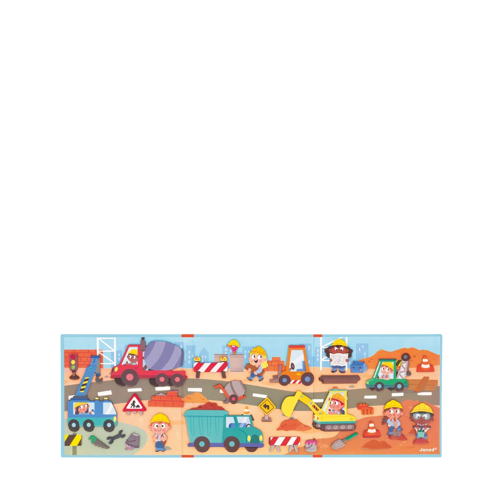 Magnetic Story Board Book - The Building Site