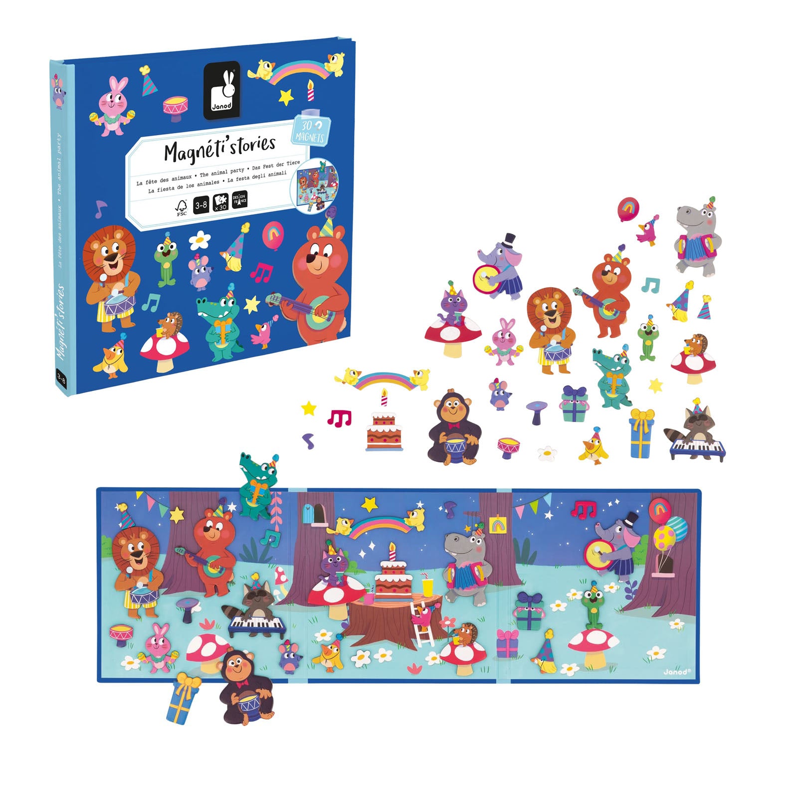 Magnetic Story Board Book - The Animal Party