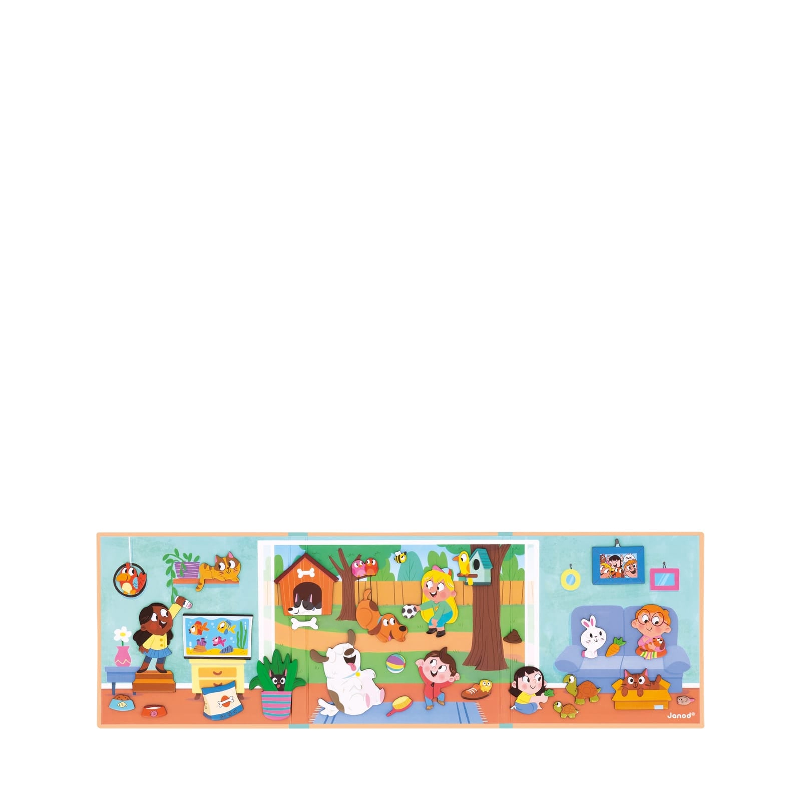 Magnetic Story Board Book - Pets