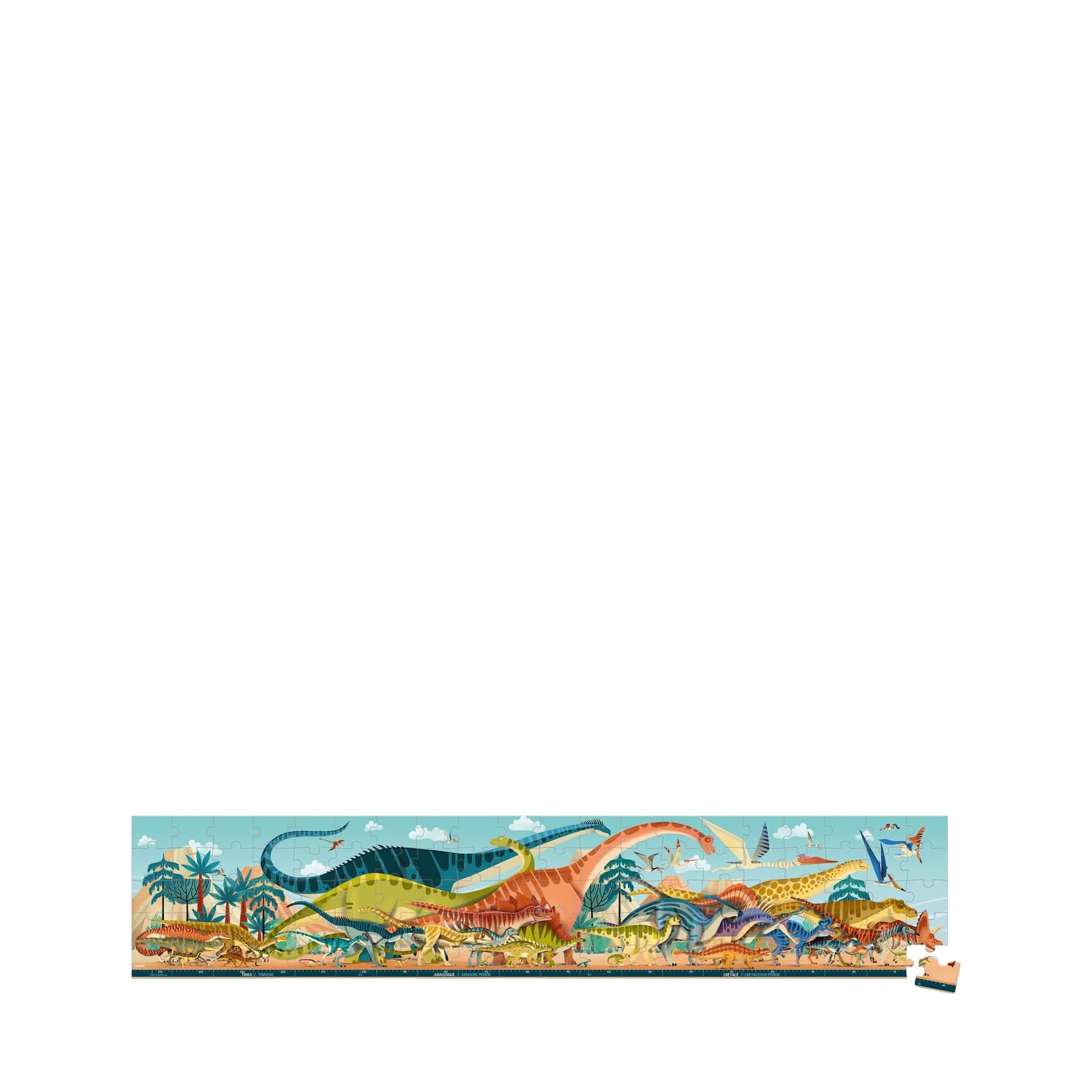 Panoramic Dino Puzzle - 100 Pieces