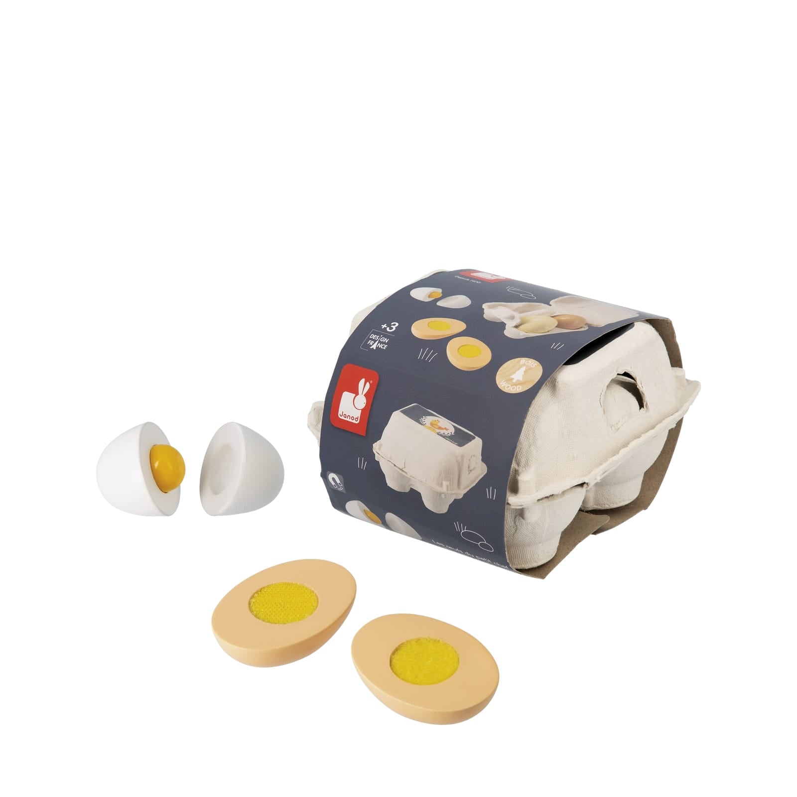 Wooden Eggs Set