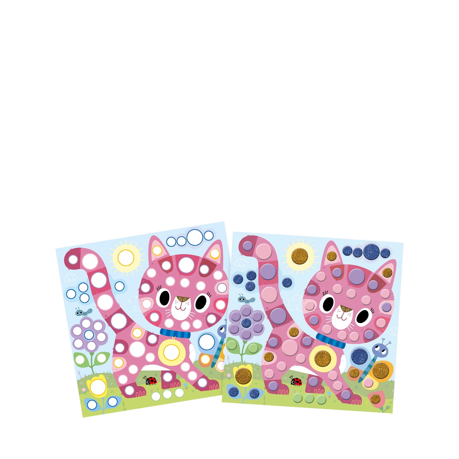 Animal Boards with Round Stickers