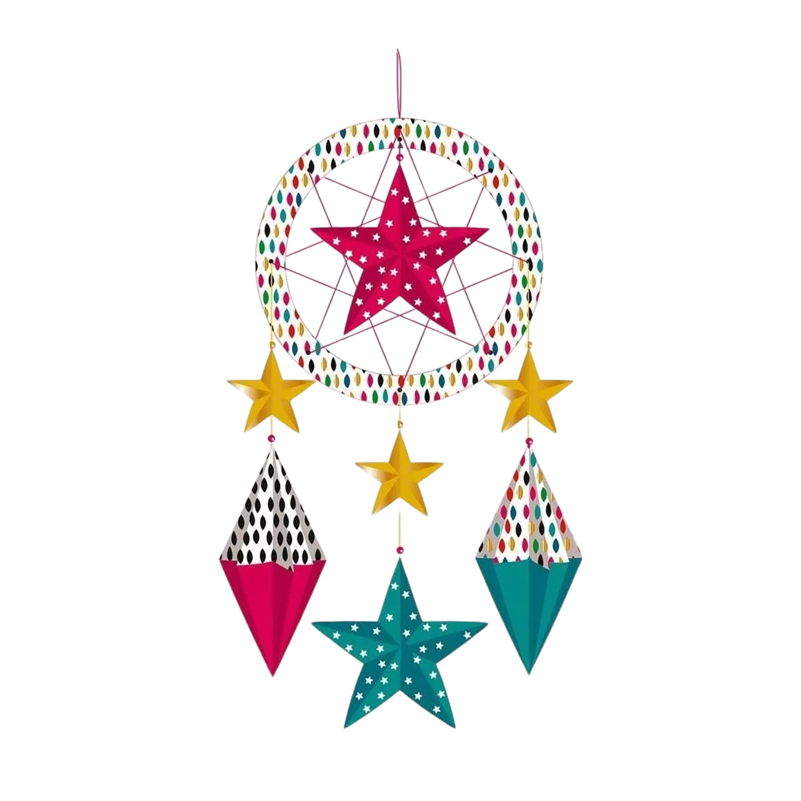 3 Oragami Dream Catchers